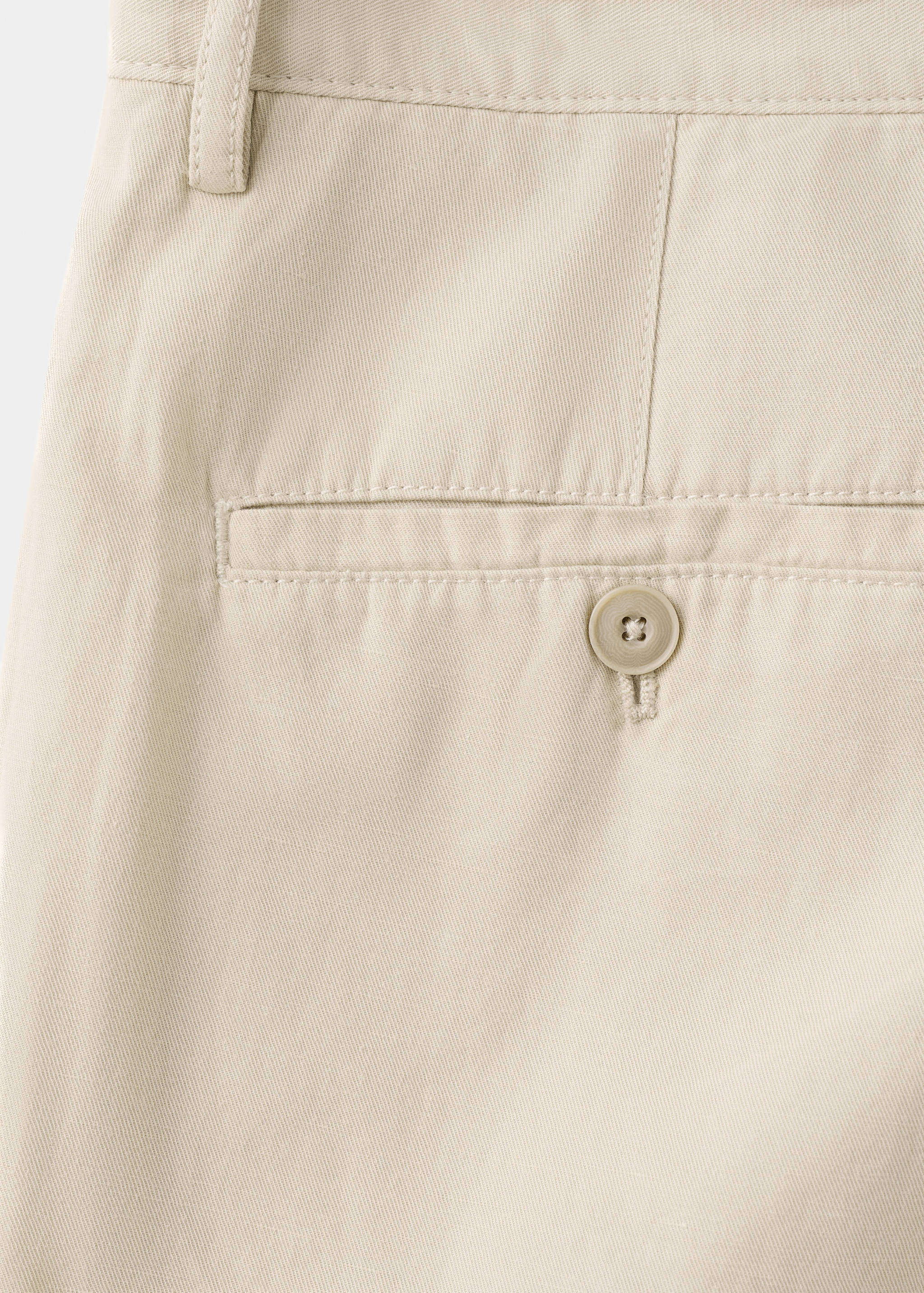 Regular fit cotton-linen Bermuda shorts - Details of the article 0