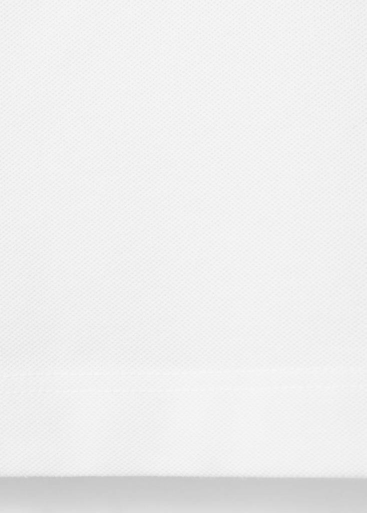 Slim fit piqué polo — White