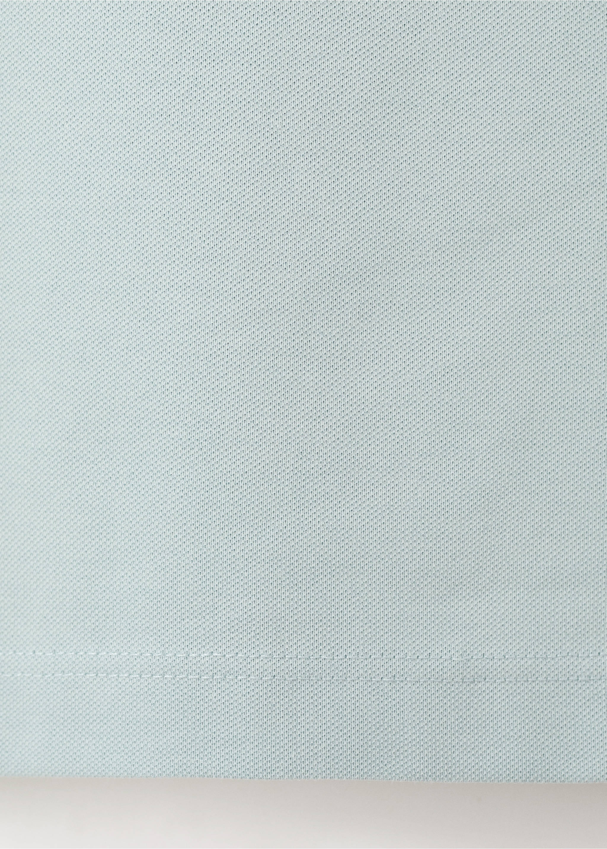 Slim-fit piqué poloshirt - Detail van het artikel 0, Aquamarijn. Ref: 27076711-00.