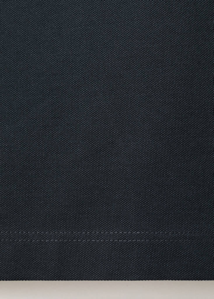 Slim fit piqué polo — Navy