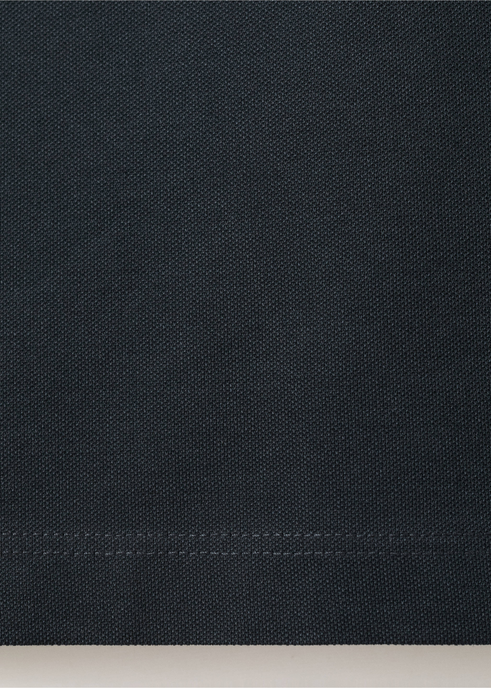 Slim fit piqué polo - Details of the article 0, Navy. Ref: 27076711-00.