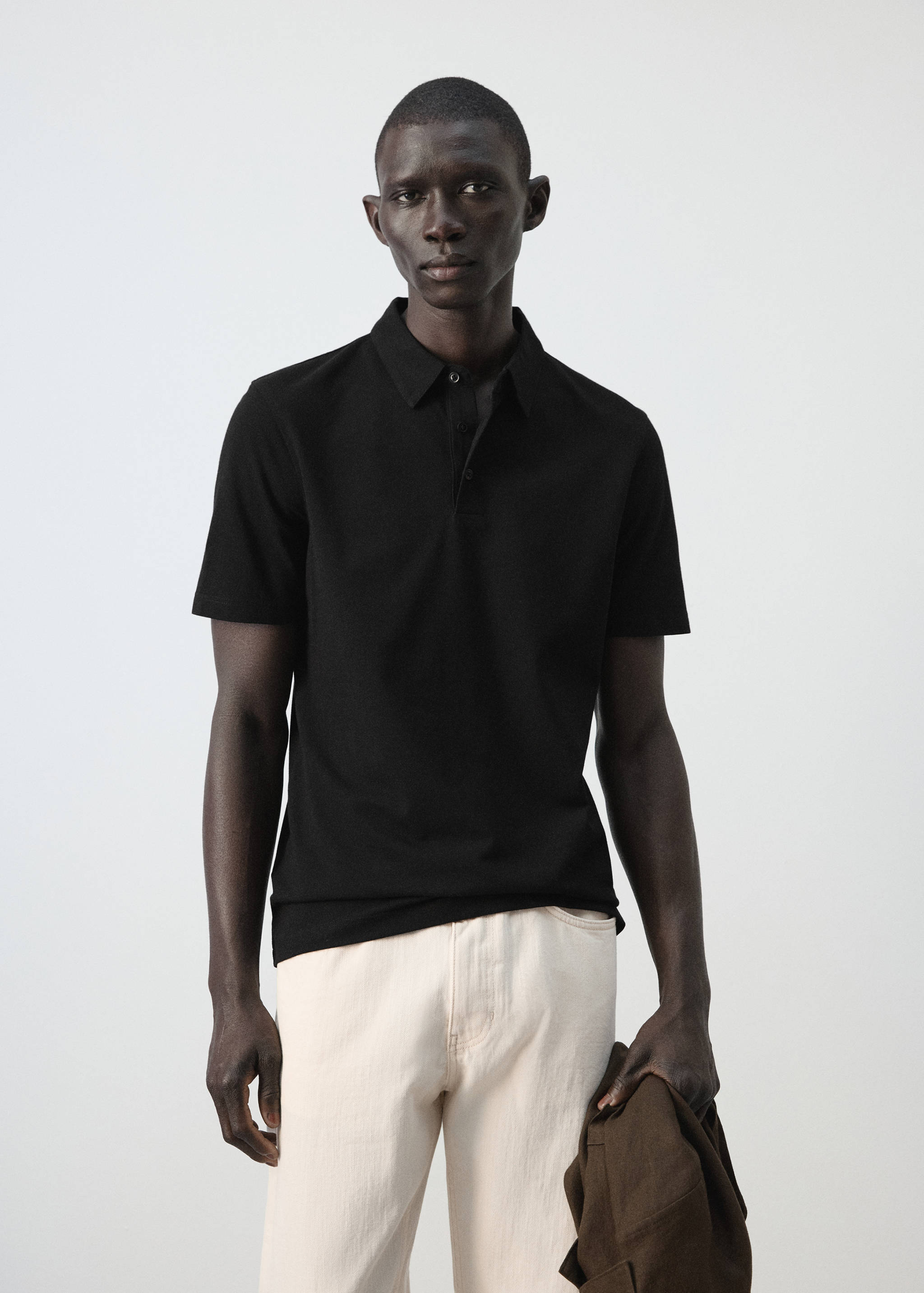 Polo piqué slim-fit - Plan moyen