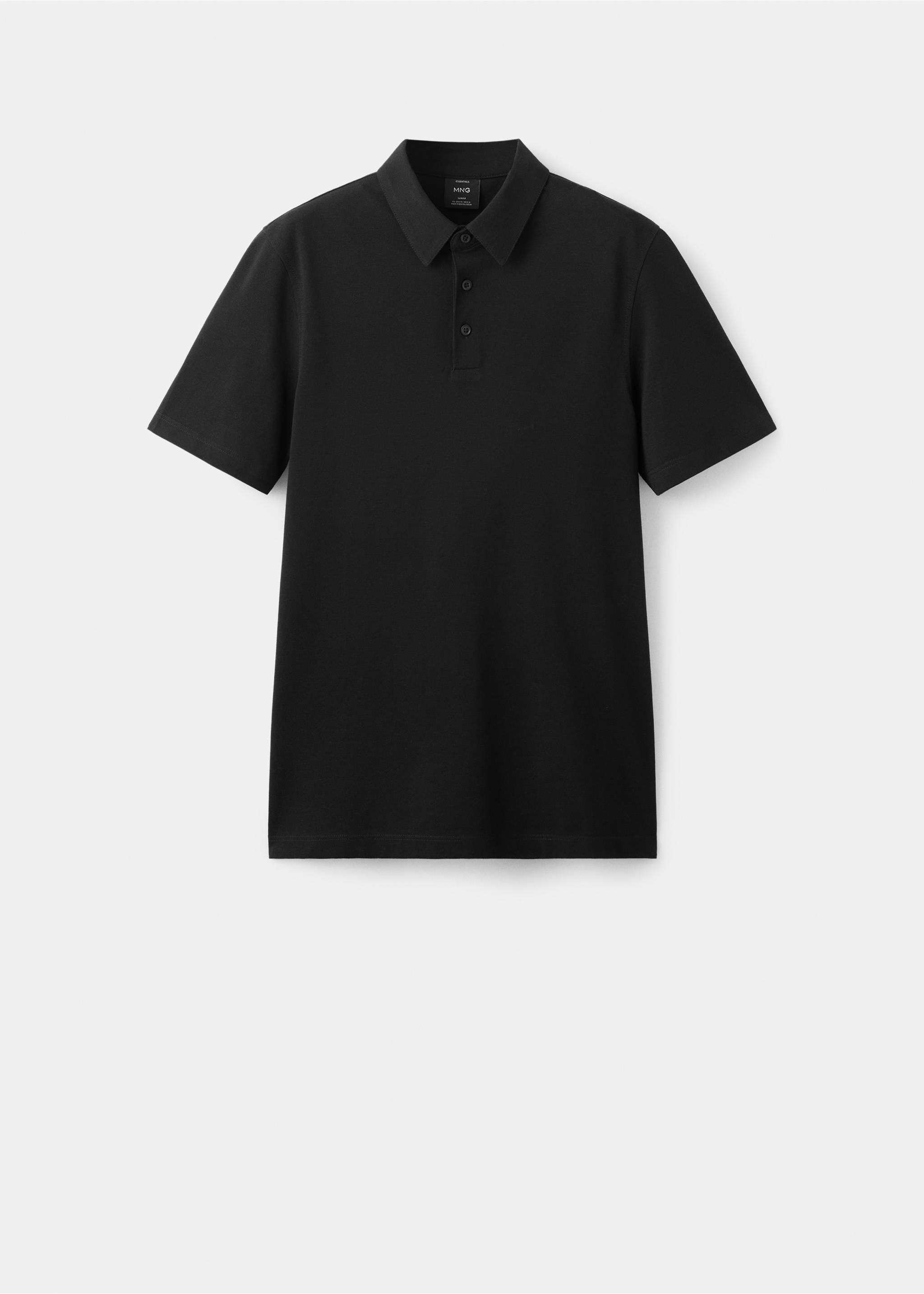 Slim fit piqué polo - Article without model, Black. Ref: 27076711-00.