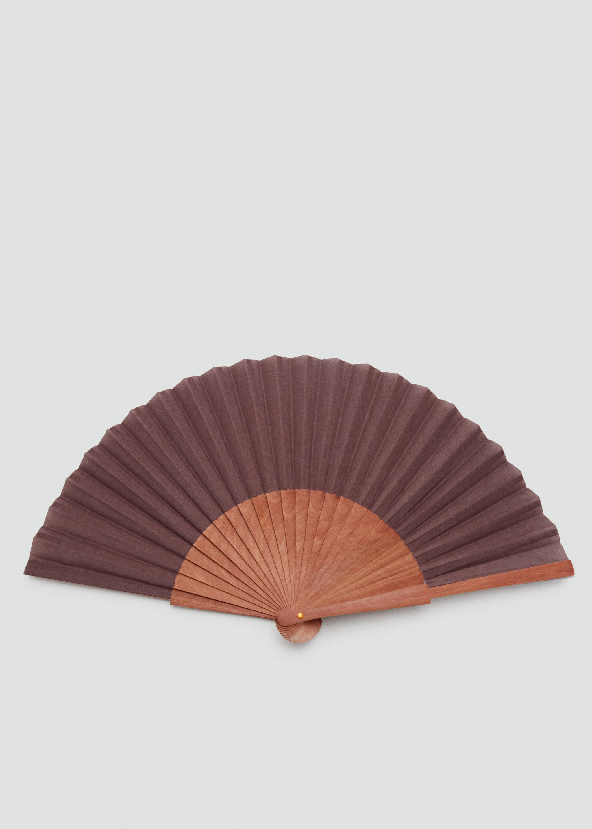 Smooth wooden fan - Article without model, Brown. Ref: 27076712-00.