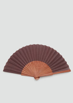 Smooth wooden fan — Brown 1