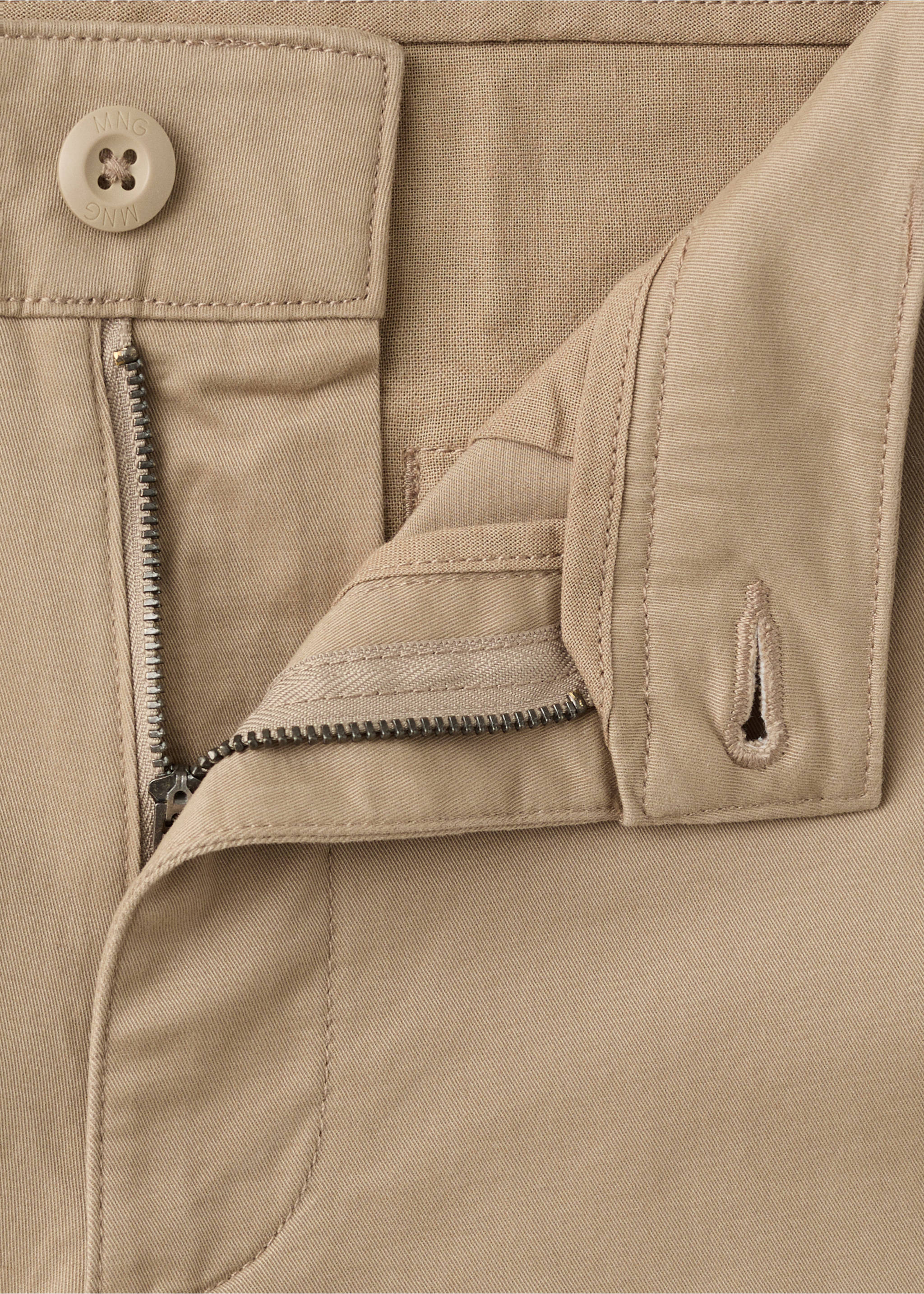 Cotton Bermuda shorts - Details of the article 0, Beige. Ref: 27076714-00.