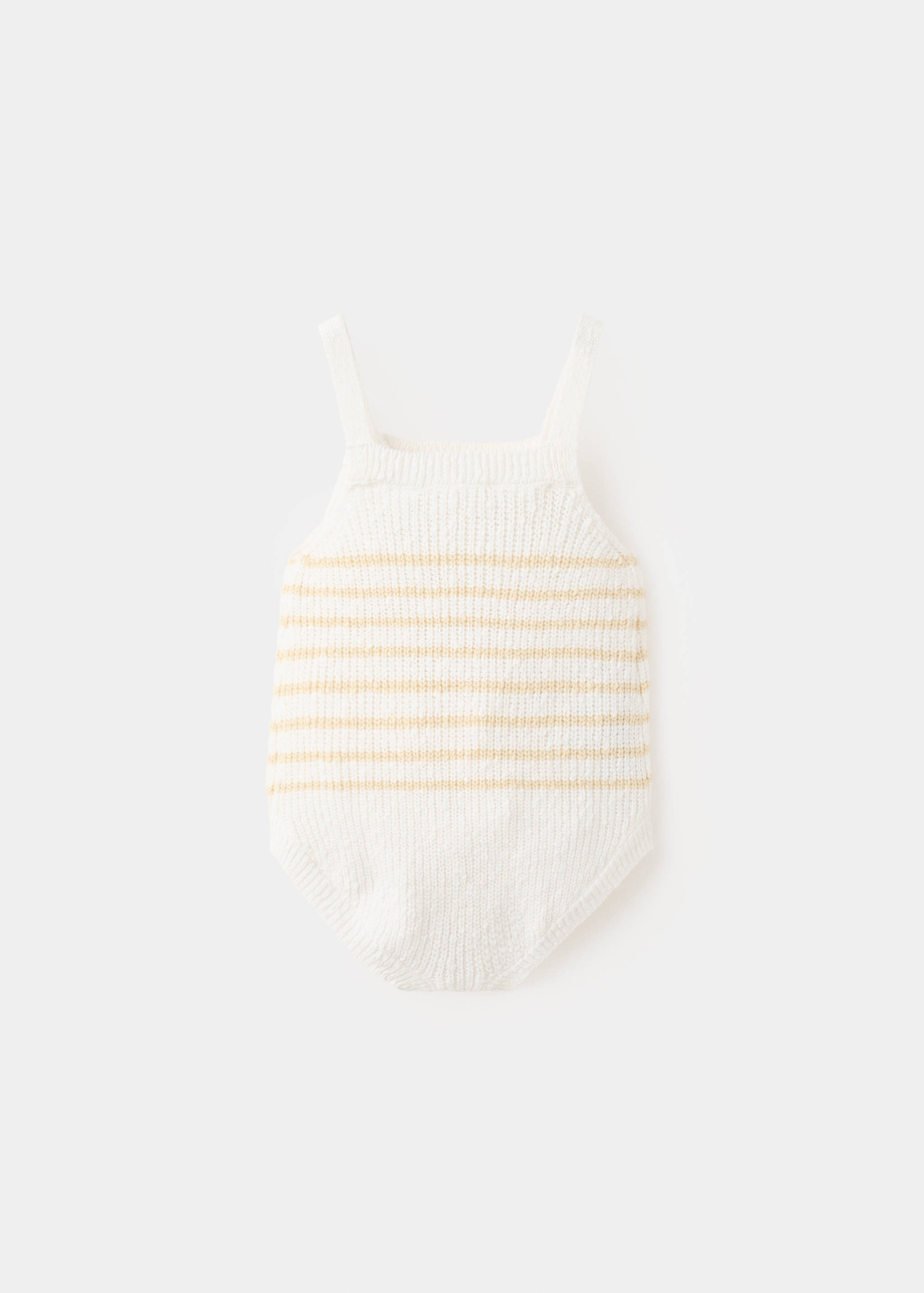 Striped knitted romper - Reverse of the article