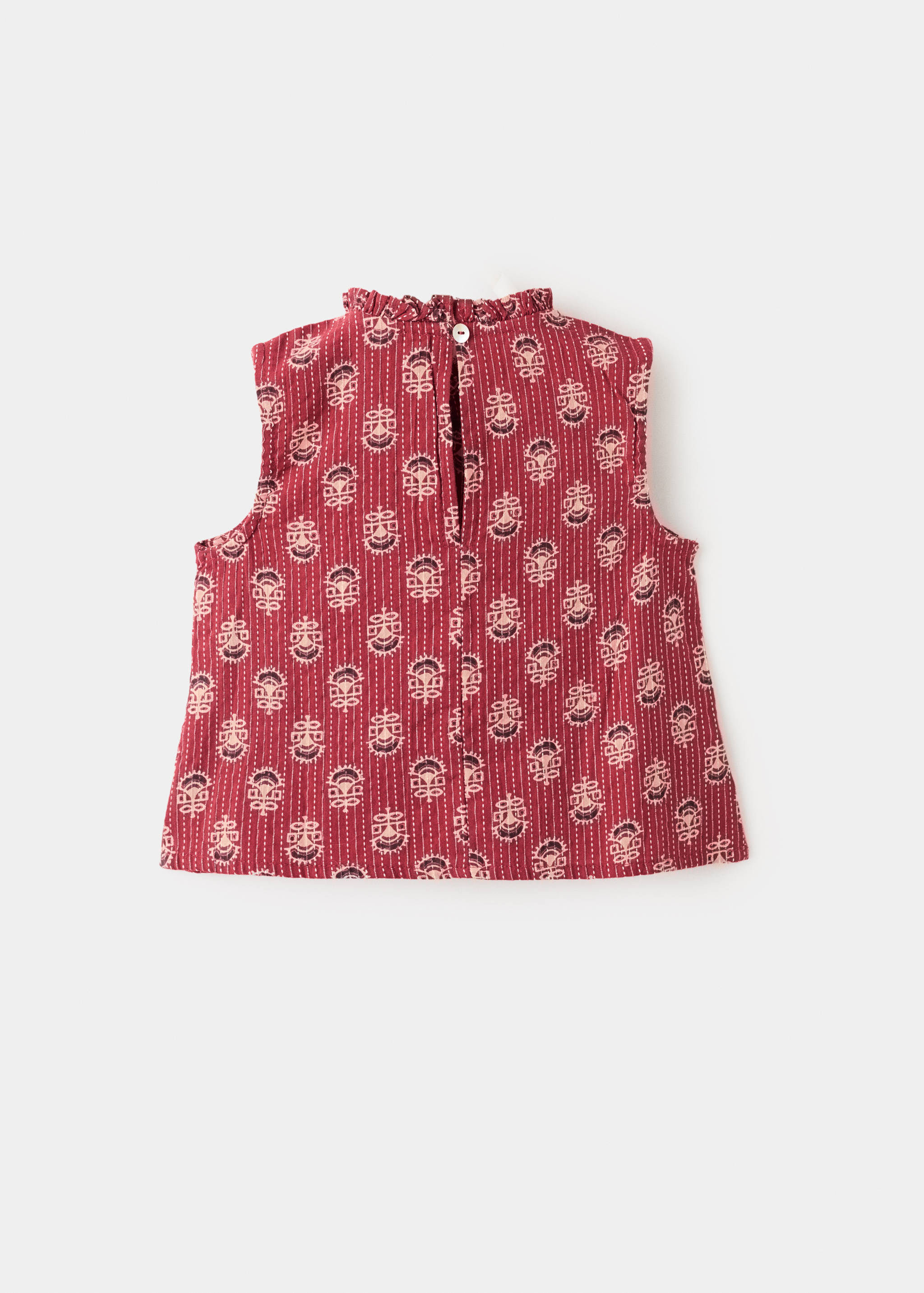 Blusa algodón estampada - Reverso del artículo