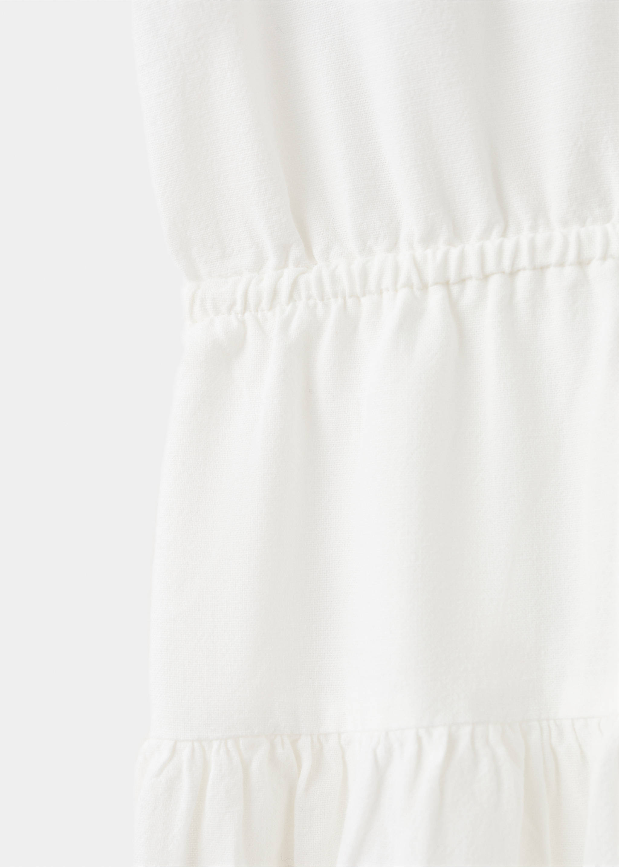 Side-slit dress - Details of the article 8, White. Ref: 27076730-00.