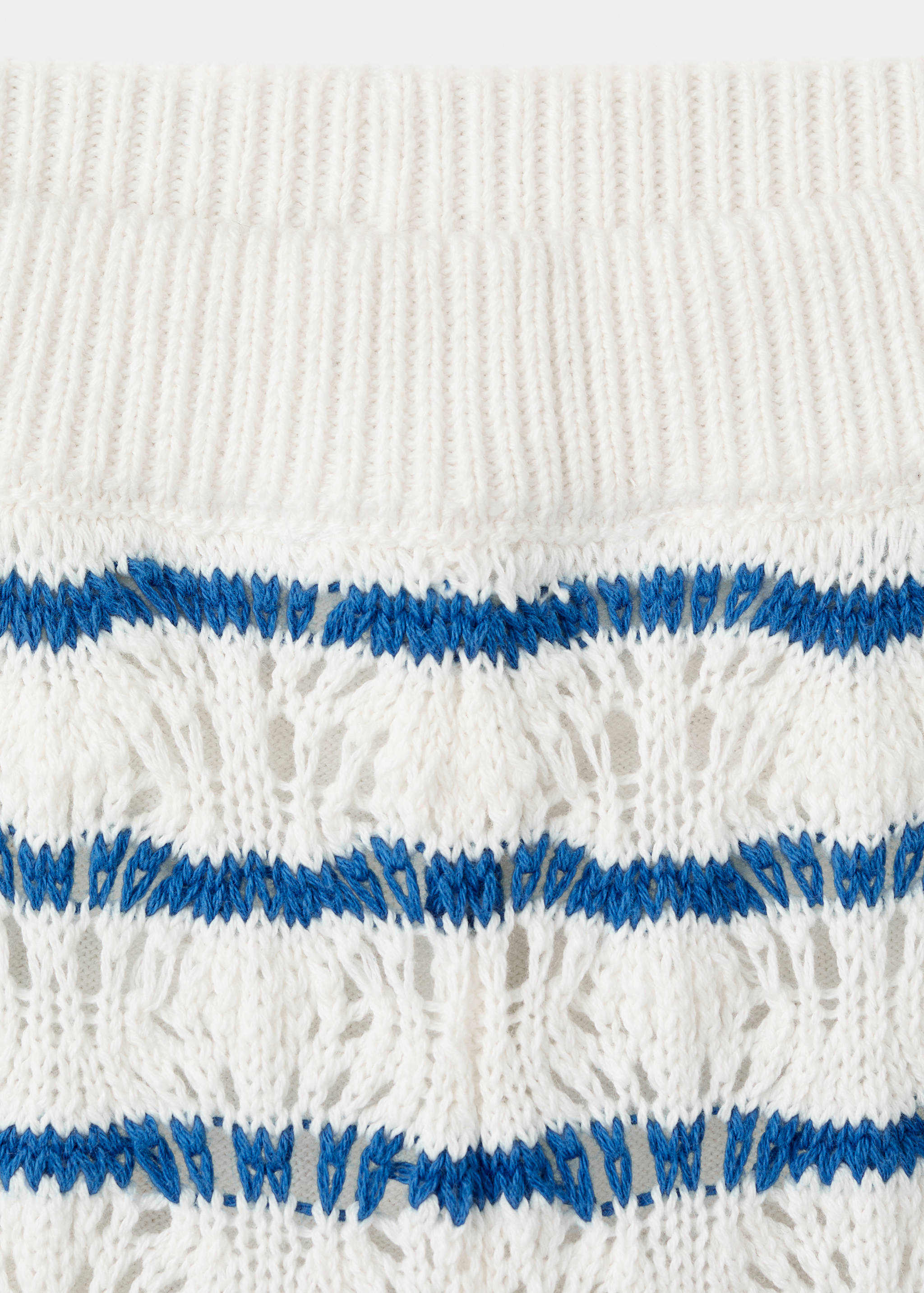 Striped openwork knit pants - Details of the article 8