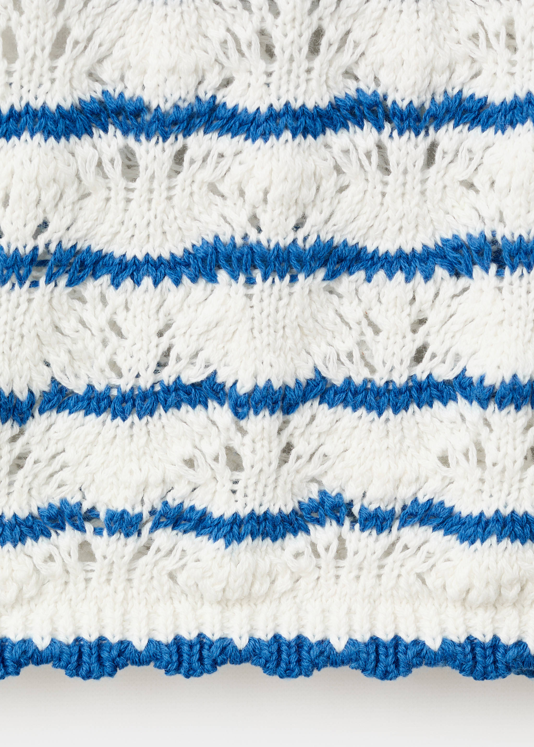 Striped openwork knit pants - Details of the article 0