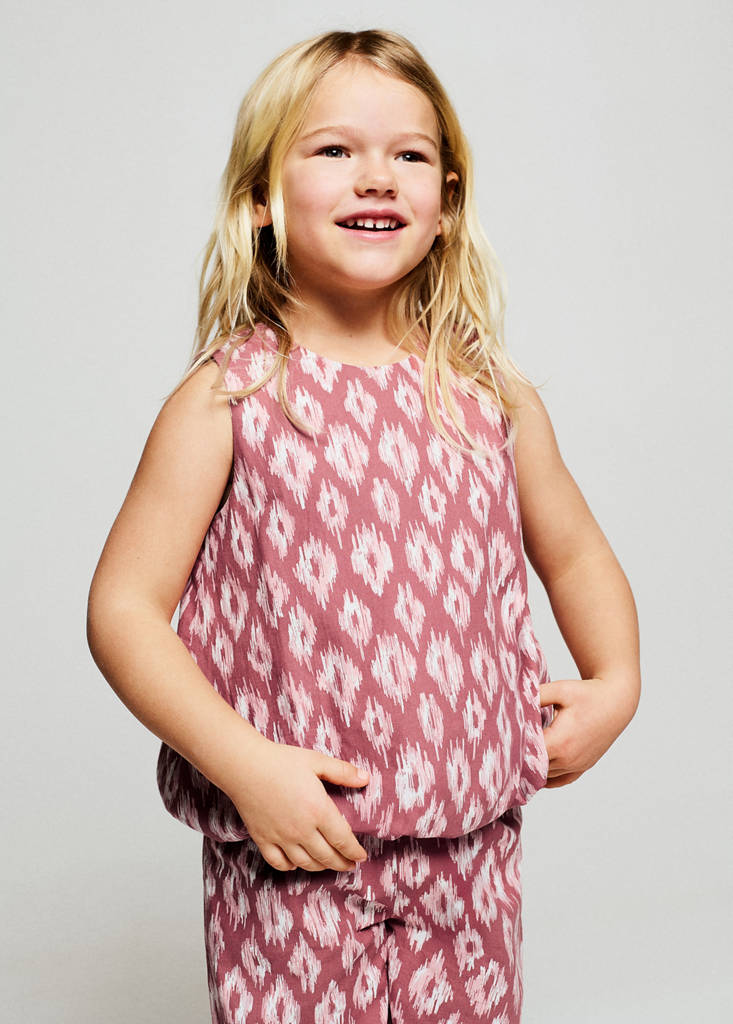 Printed cotton blouse — Strawberry