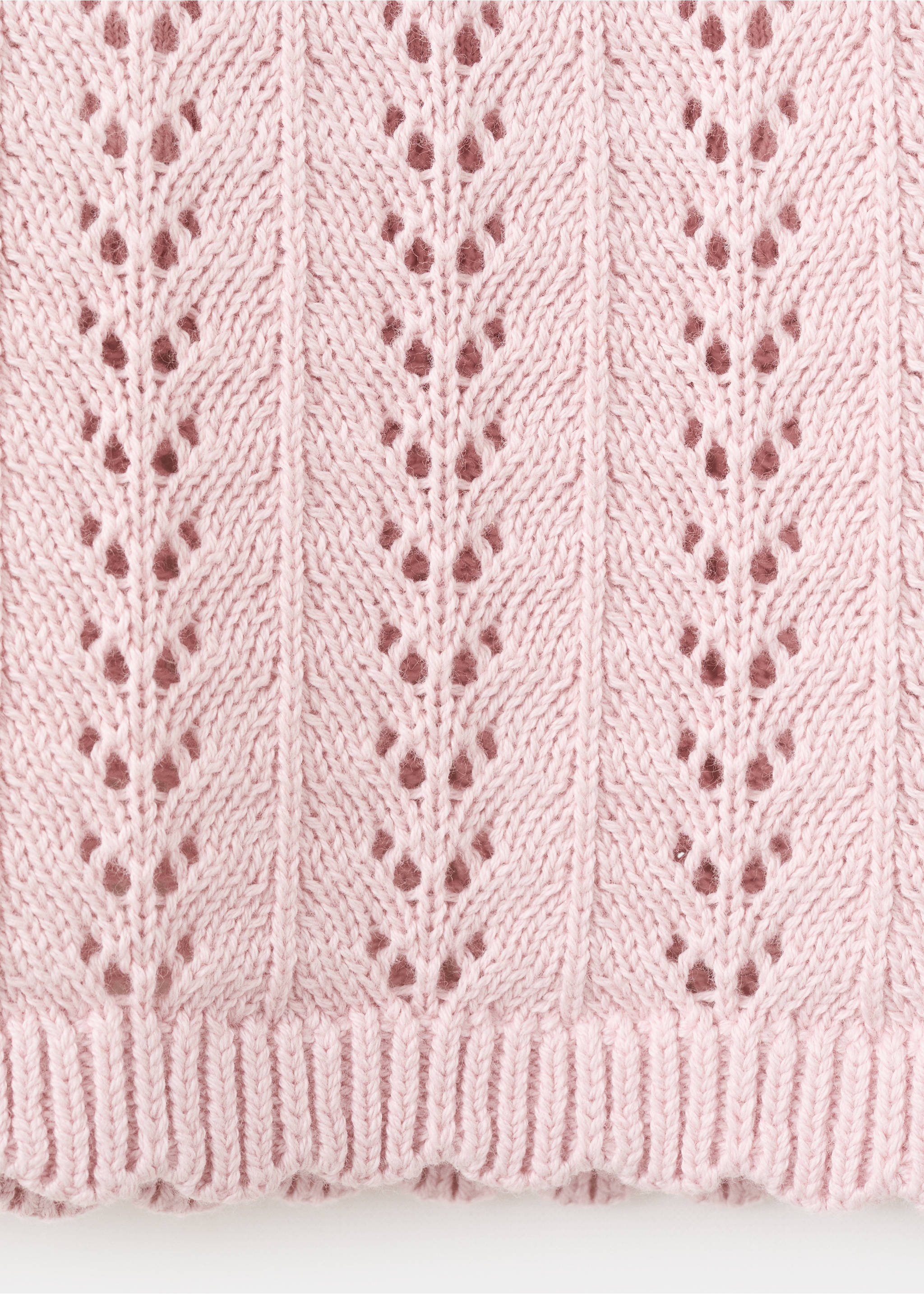Halter neck crochet top - Details of the article 0, Pale Pink. Ref: 27076737-00.