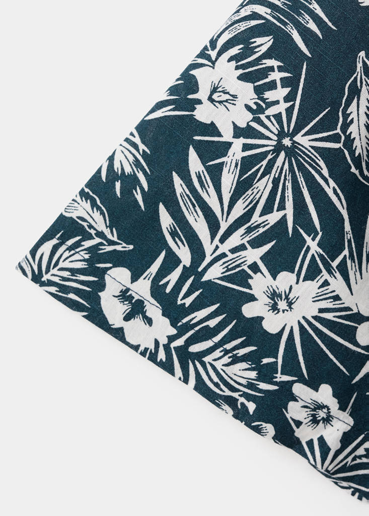 Floral print shirt — Navy