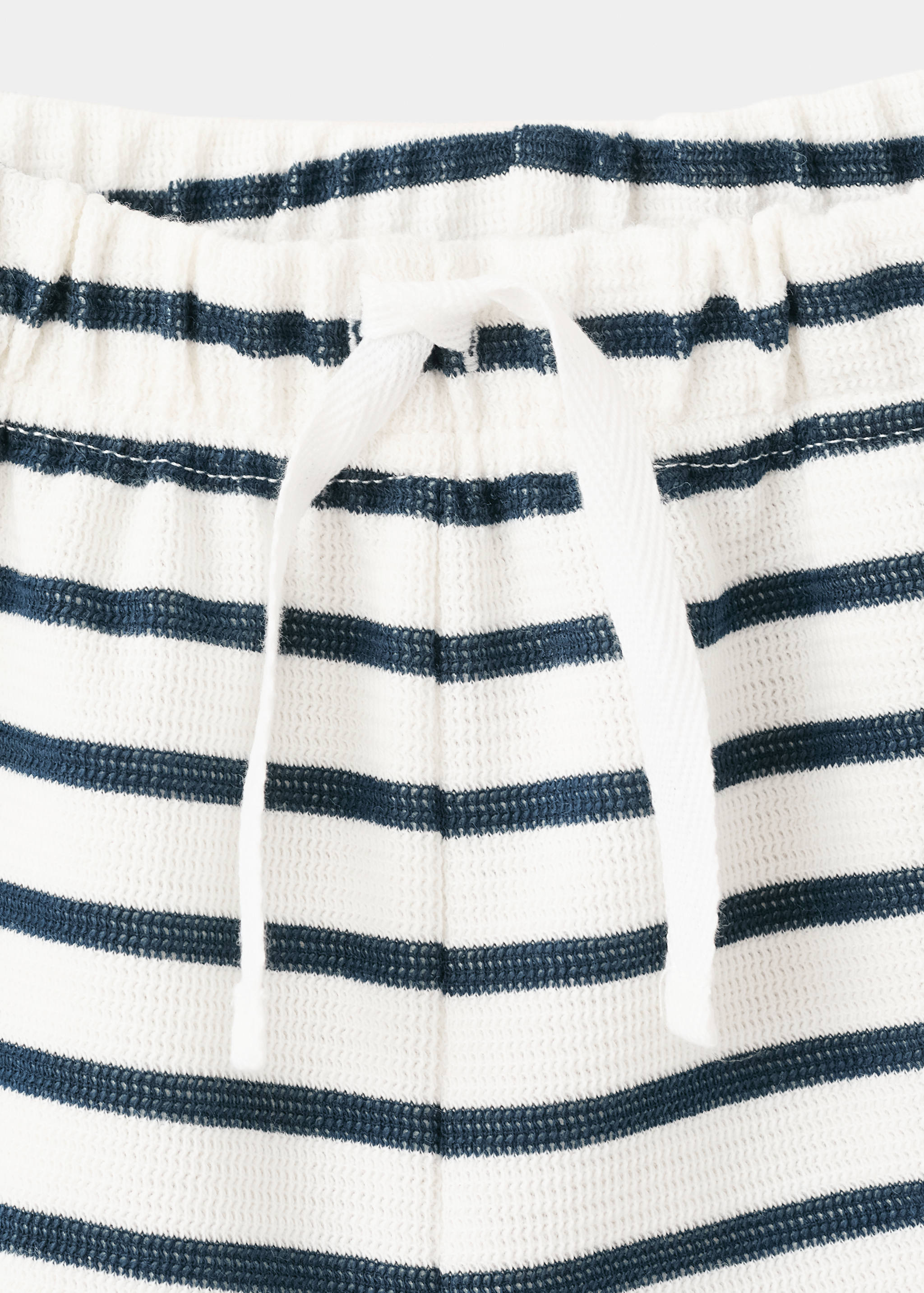 Cotton striped shorts - Details of the article 8