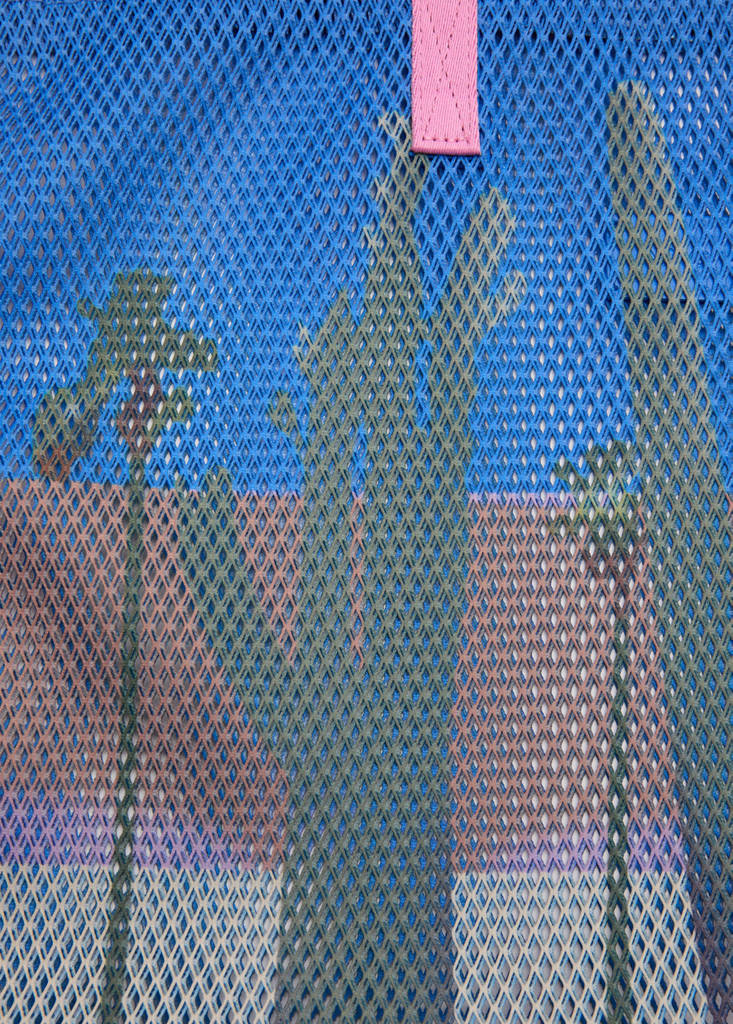 Printed tote bag — Blue
