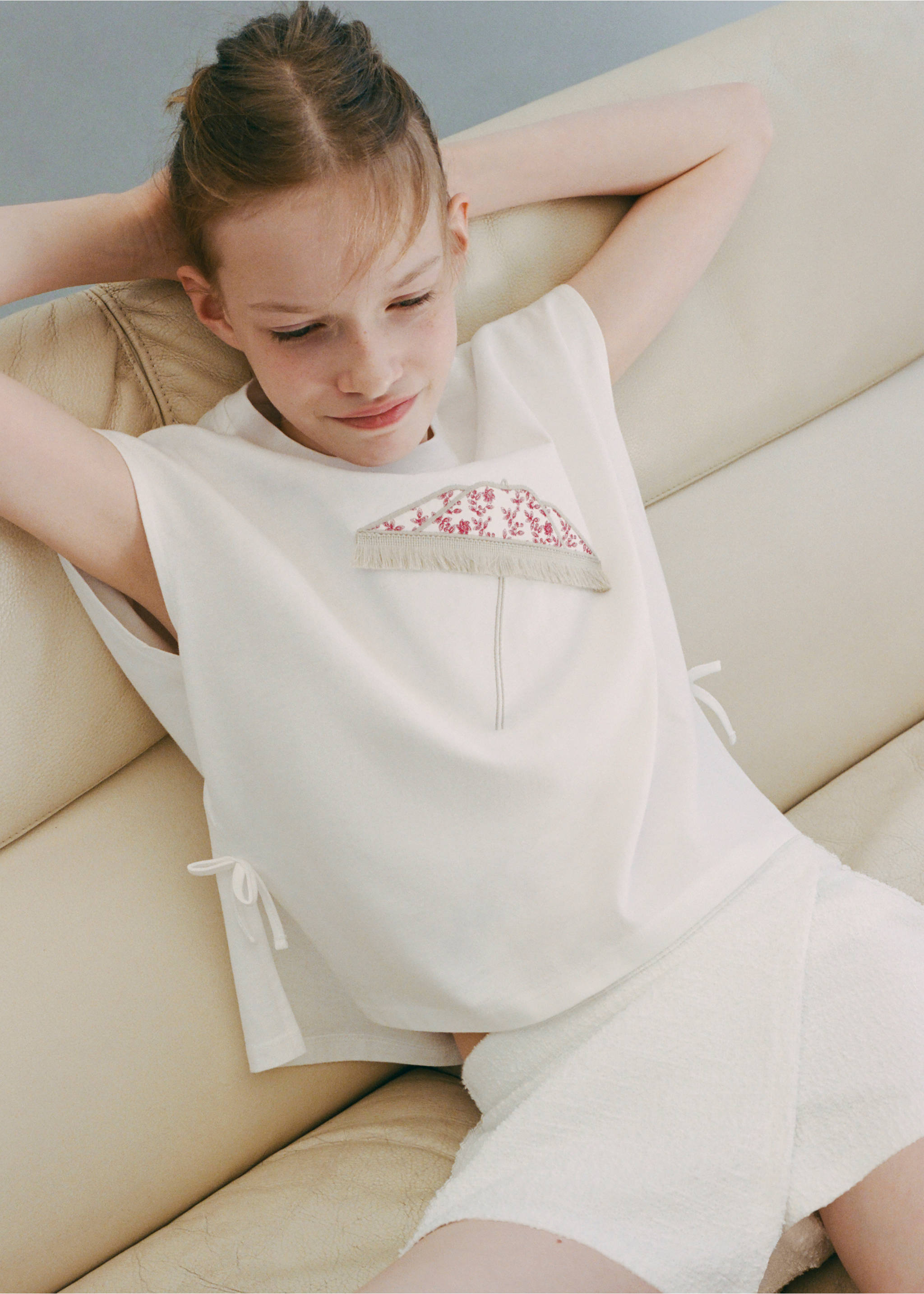 Knitted skirt and trousers - General plane, Off White. Ref: 27076750-00.