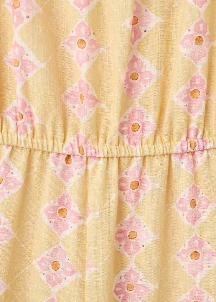 Long printed jumpsuit — Yellow