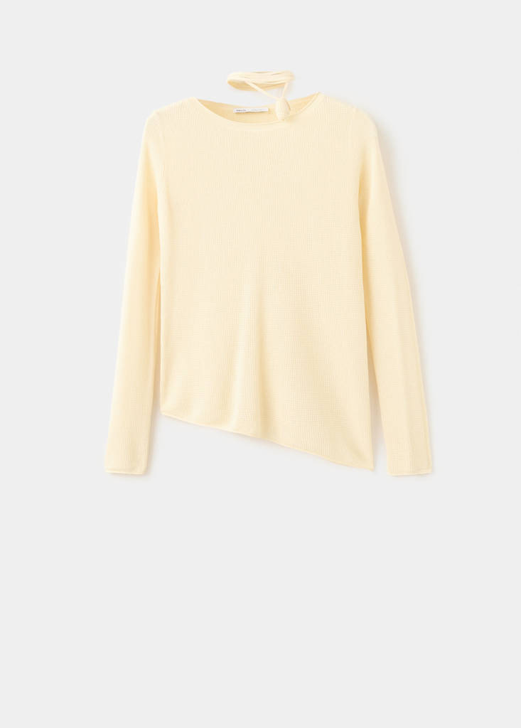 Fine-knit sweater — Pastel Yellow