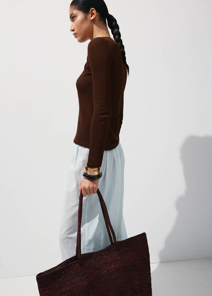 Fine-knit sweater — Chocolate