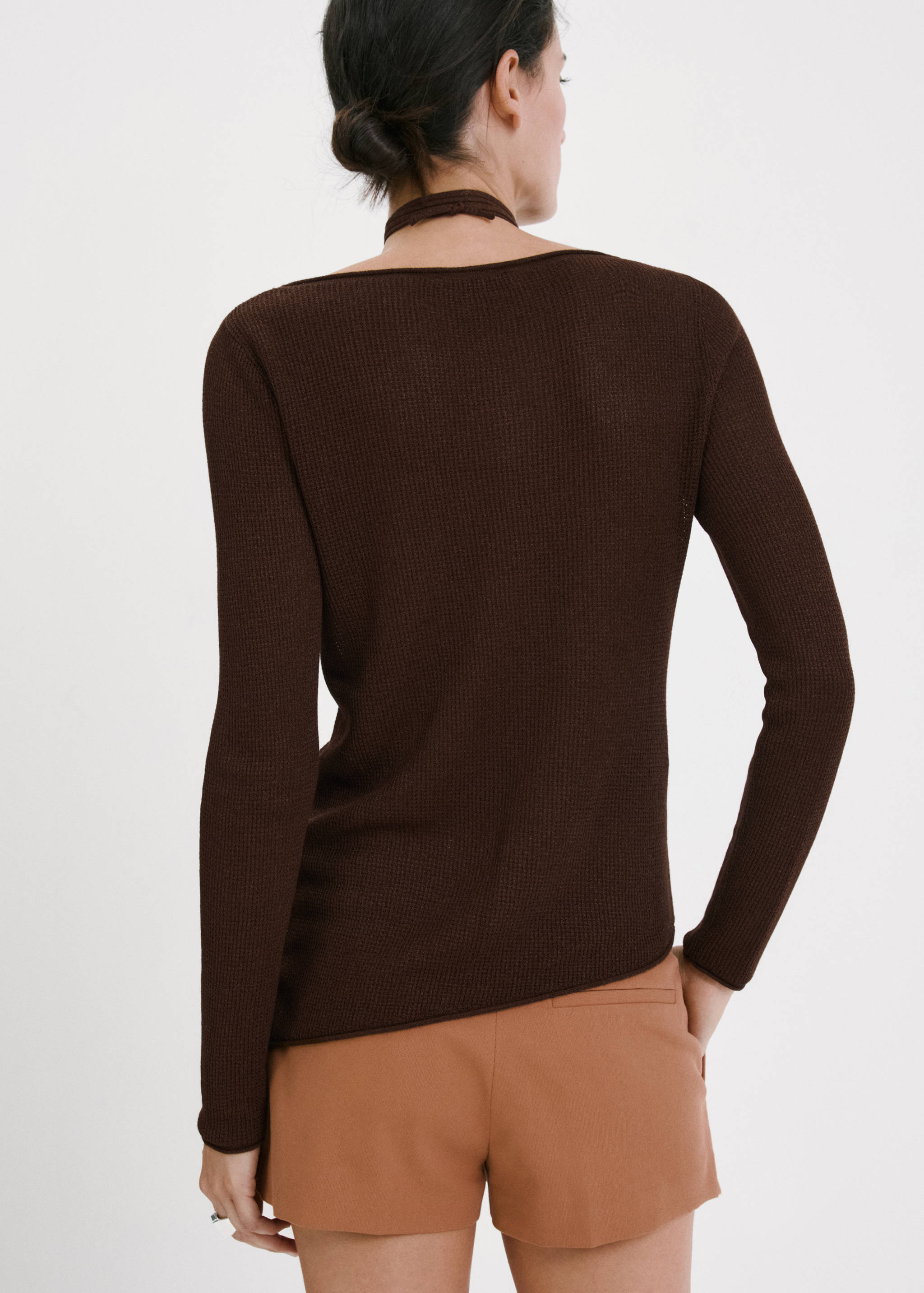 Pull-over en maille fine - Verso de l’article