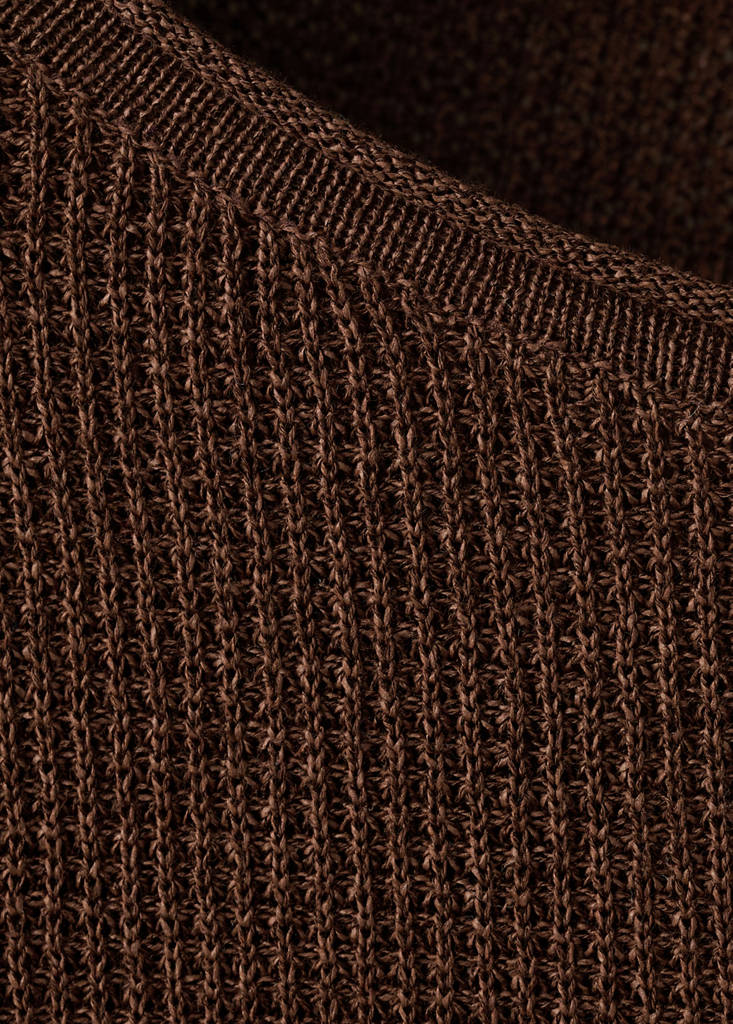 Fine-knit sweater — Chocolate