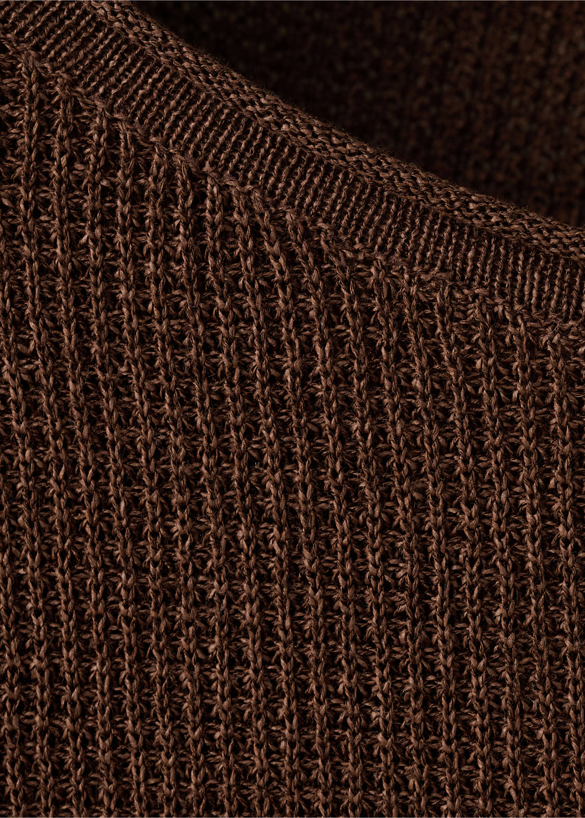 Pull-over en maille fine - Détail de l'article 0, Chocolat. Ref: 27077137-00.