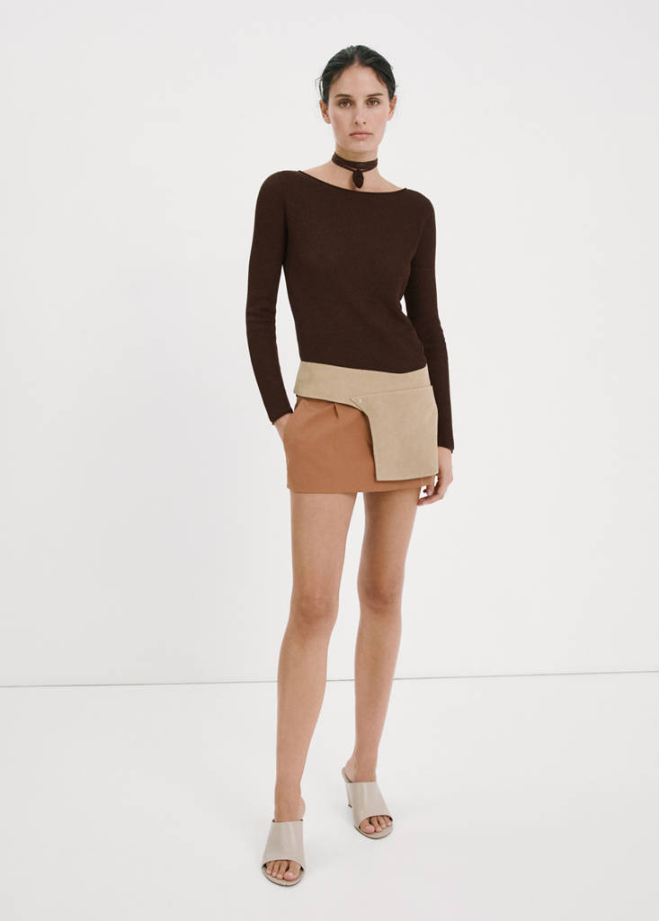 Fine-knit sweater — Chocolate