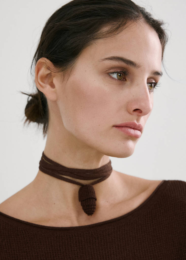 Fine-knit sweater — Chocolate