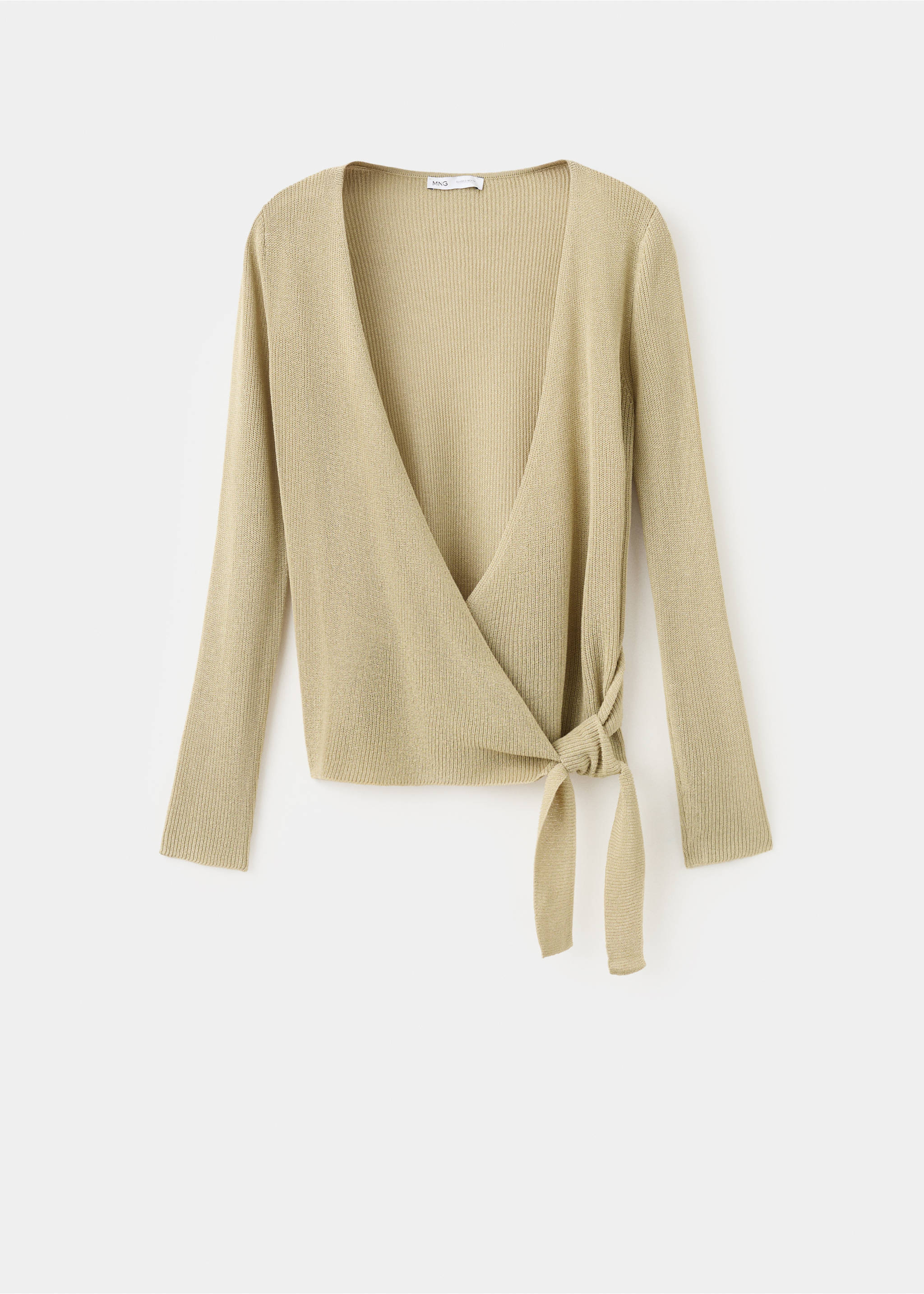 Cardigan maille nœud - Article sans modèle, Vert d´eau. Ref: 27077138-00.