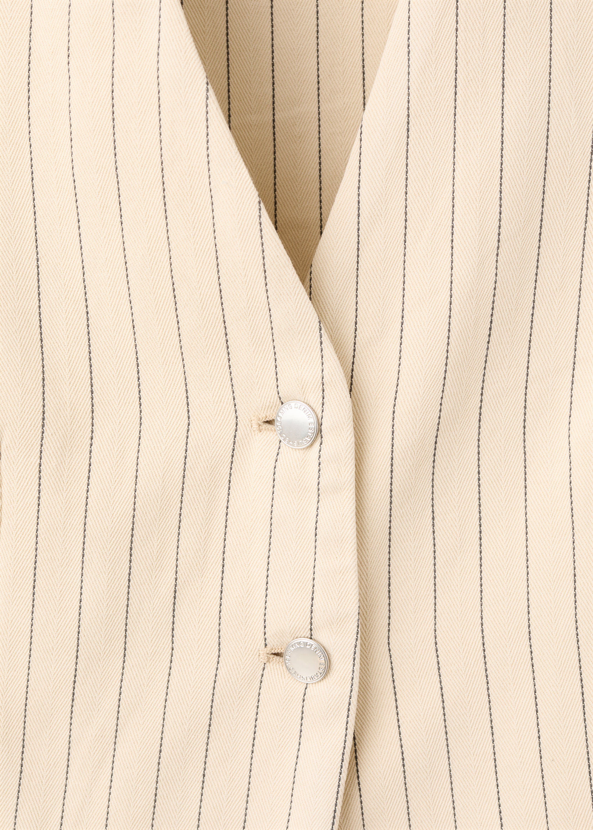 Pinstriped suit waistcoat - Details of the article 8