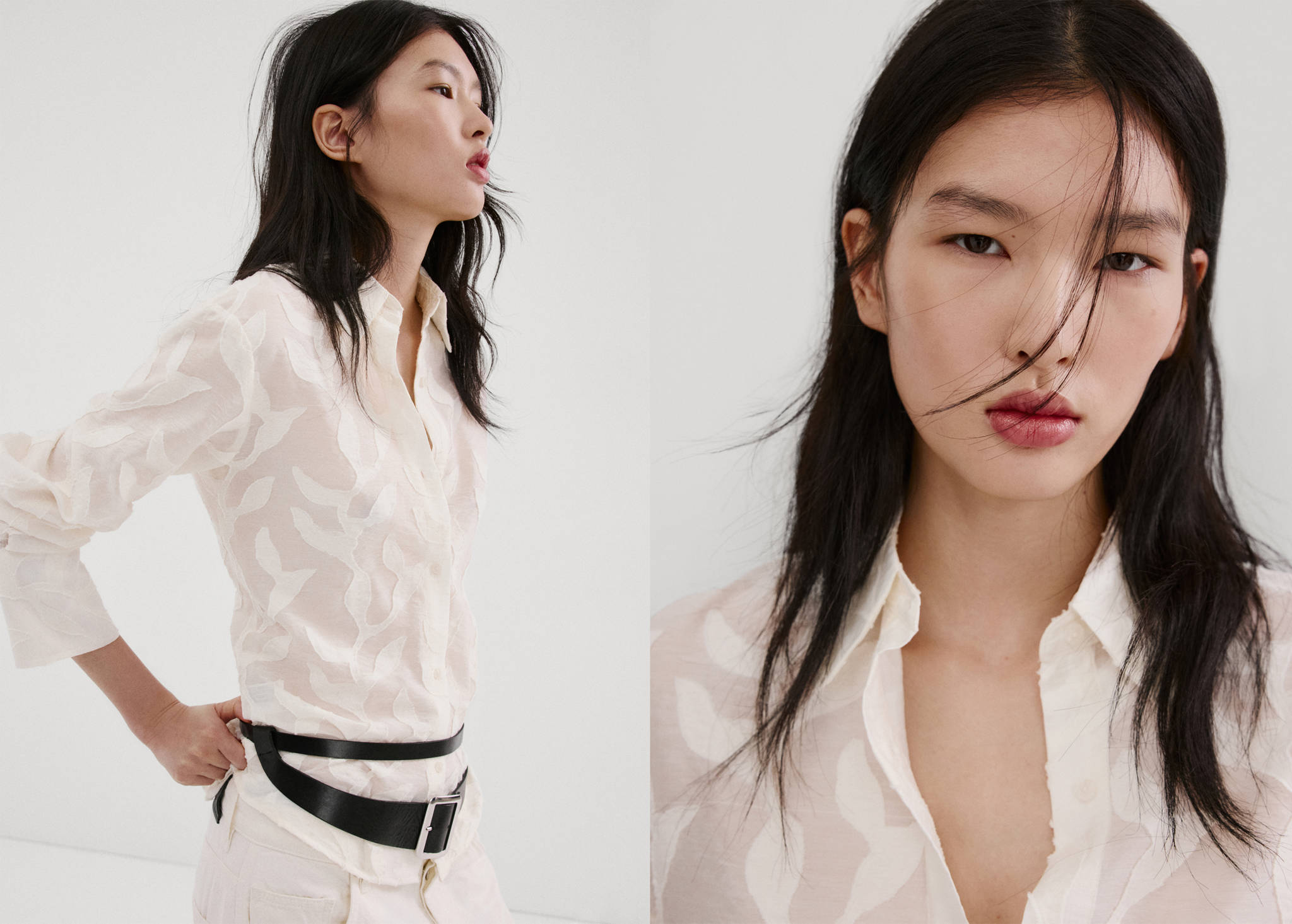 Floral embroidery blouse - Panoramic plane