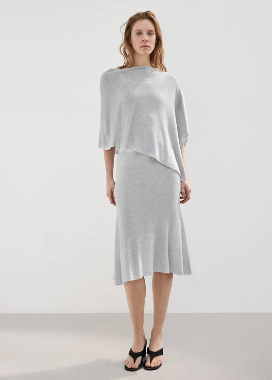 İnce triko midi etek