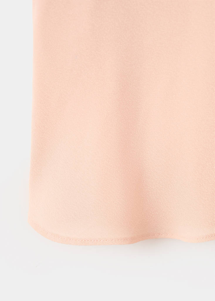 Lace trim top — Pink