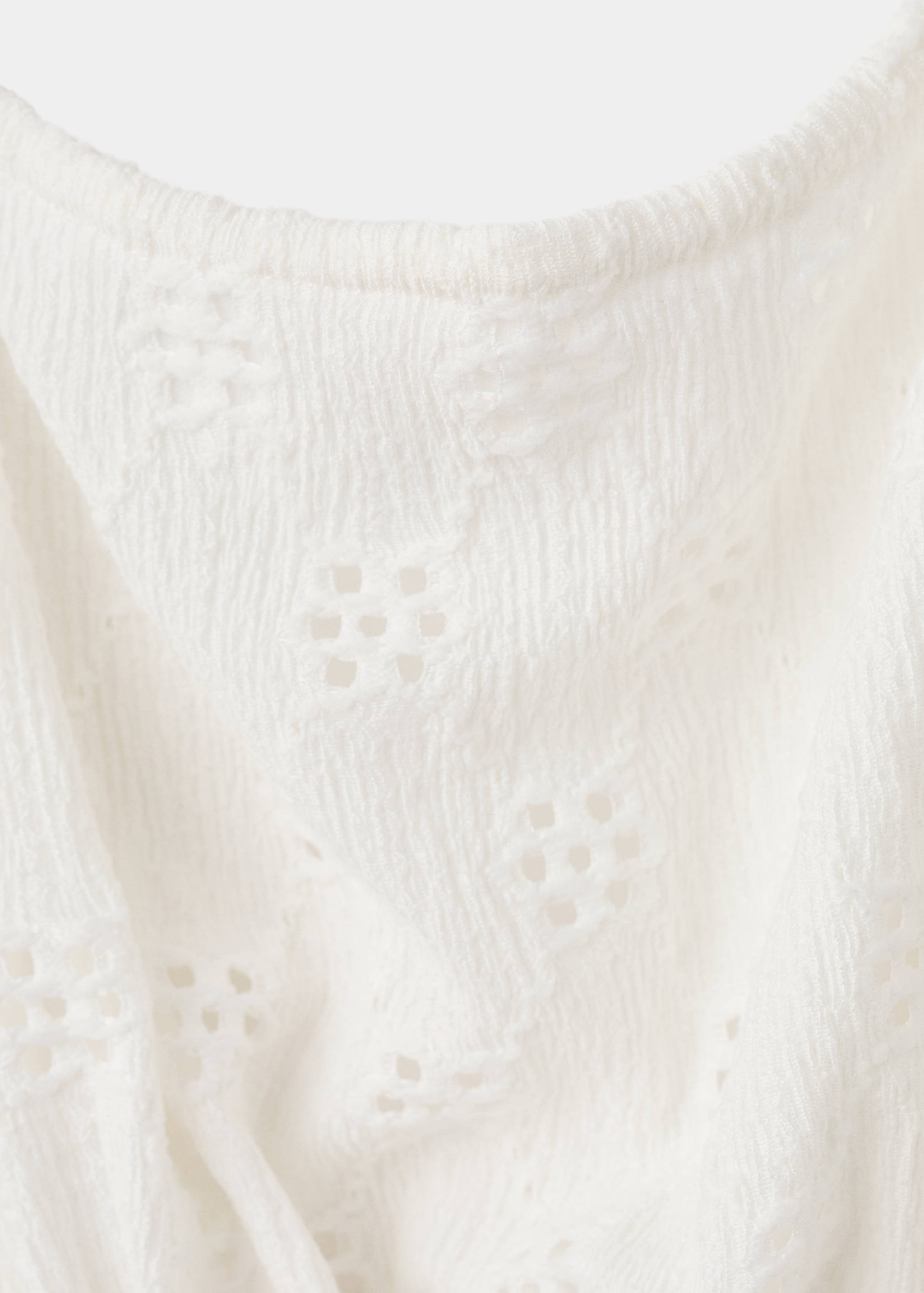 Halter top with embroidered details - Details of the article 8