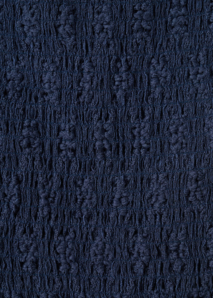 Ruched strapless top — Navy