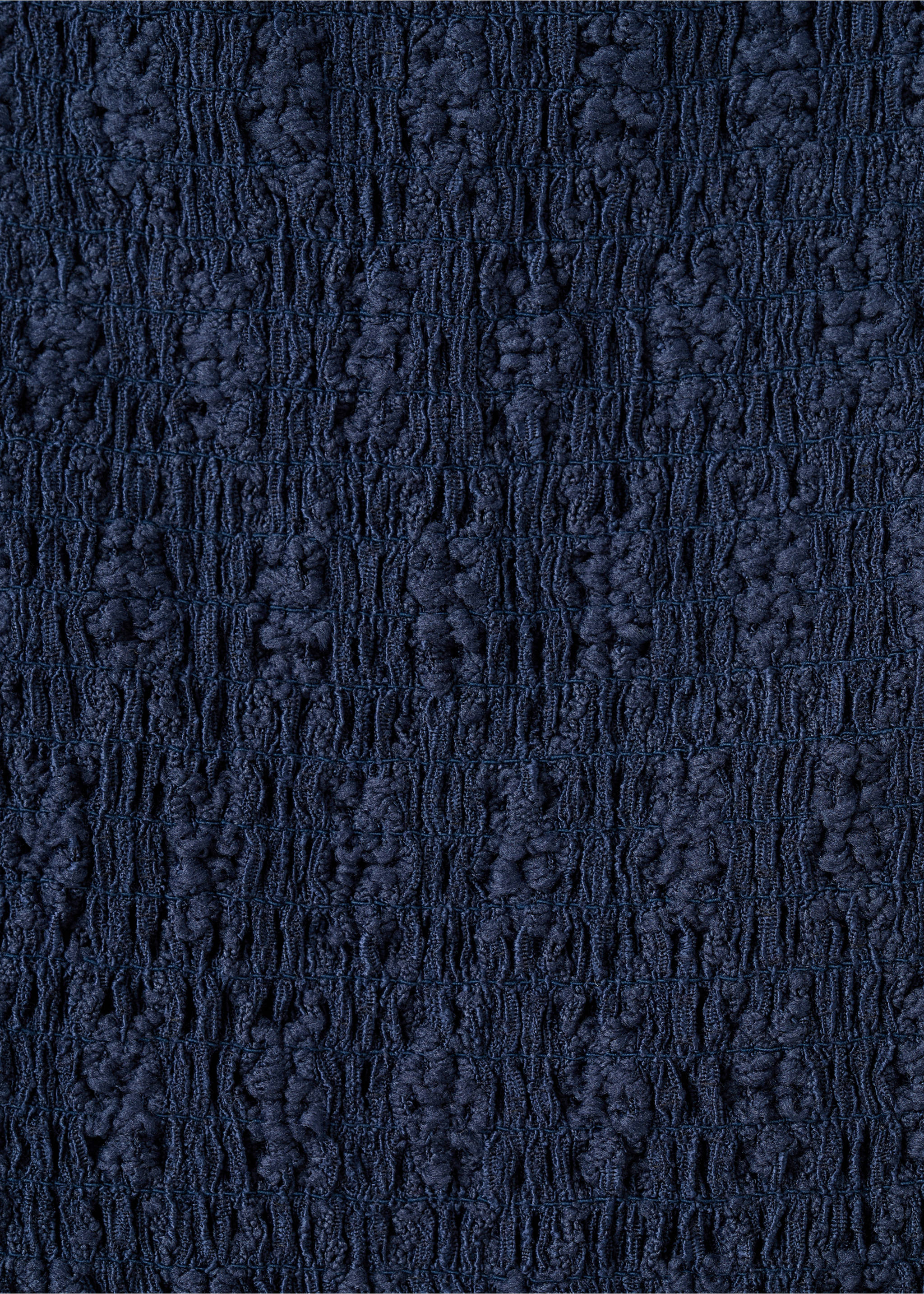 Ruched strapless top - Details of the article 0, Navy. Ref: 27077147-00.