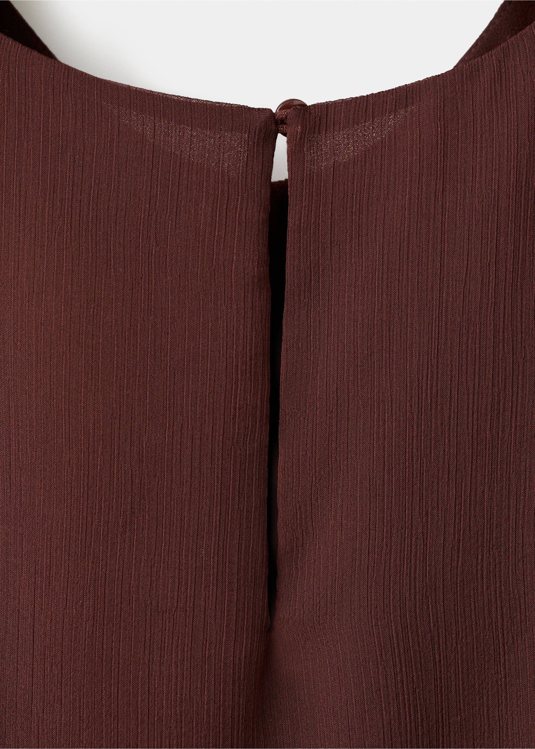 Robe drapée volants - Détail de l'article 8, Chocolat. Ref: 27077149-00.