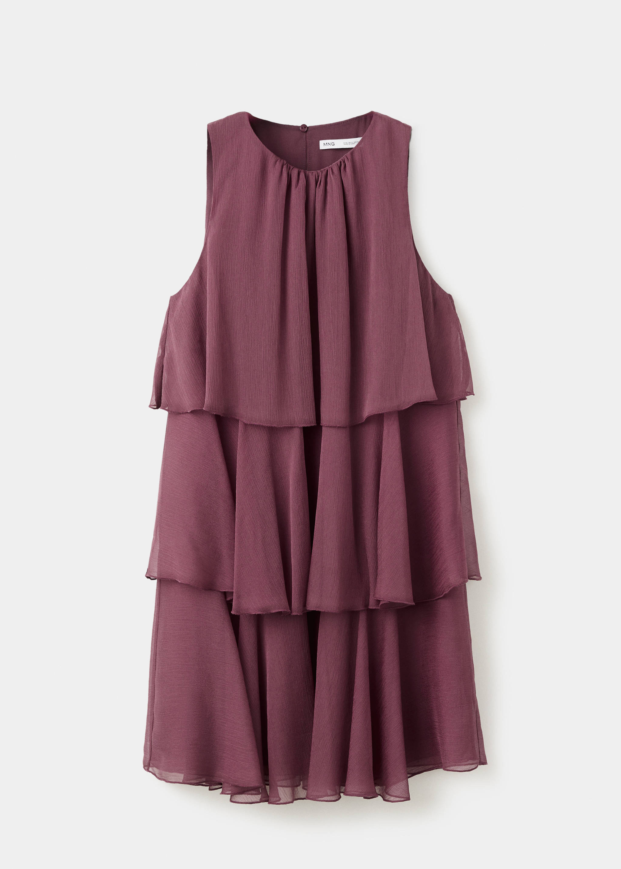 Robe drapée volants - Article sans modèle