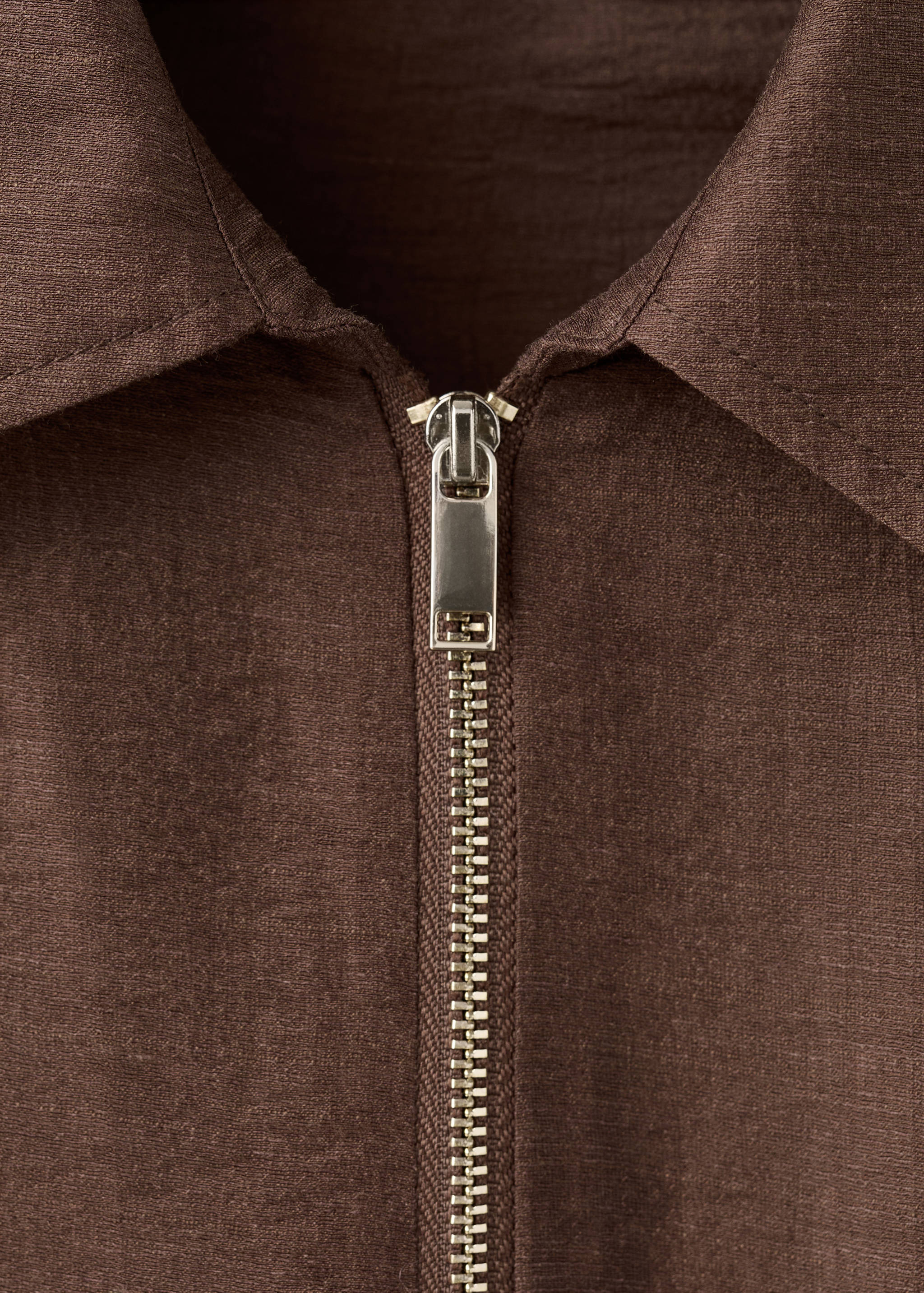 Linen blouse with belt - Details of the article 0