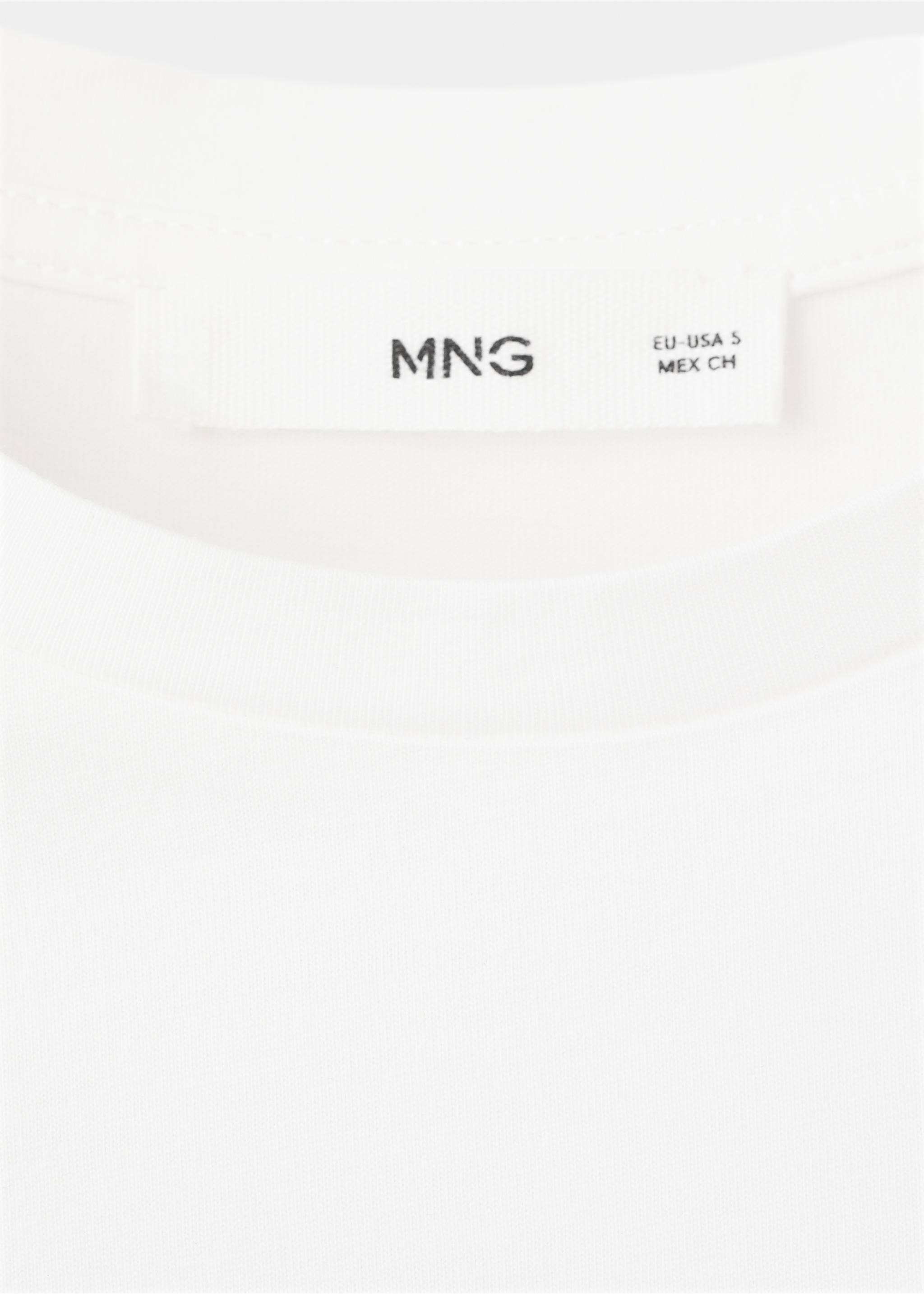 T-shirt coton ajouré détails brodés - Détail de l'article 8, Blanc. Ref: 27077152-00.