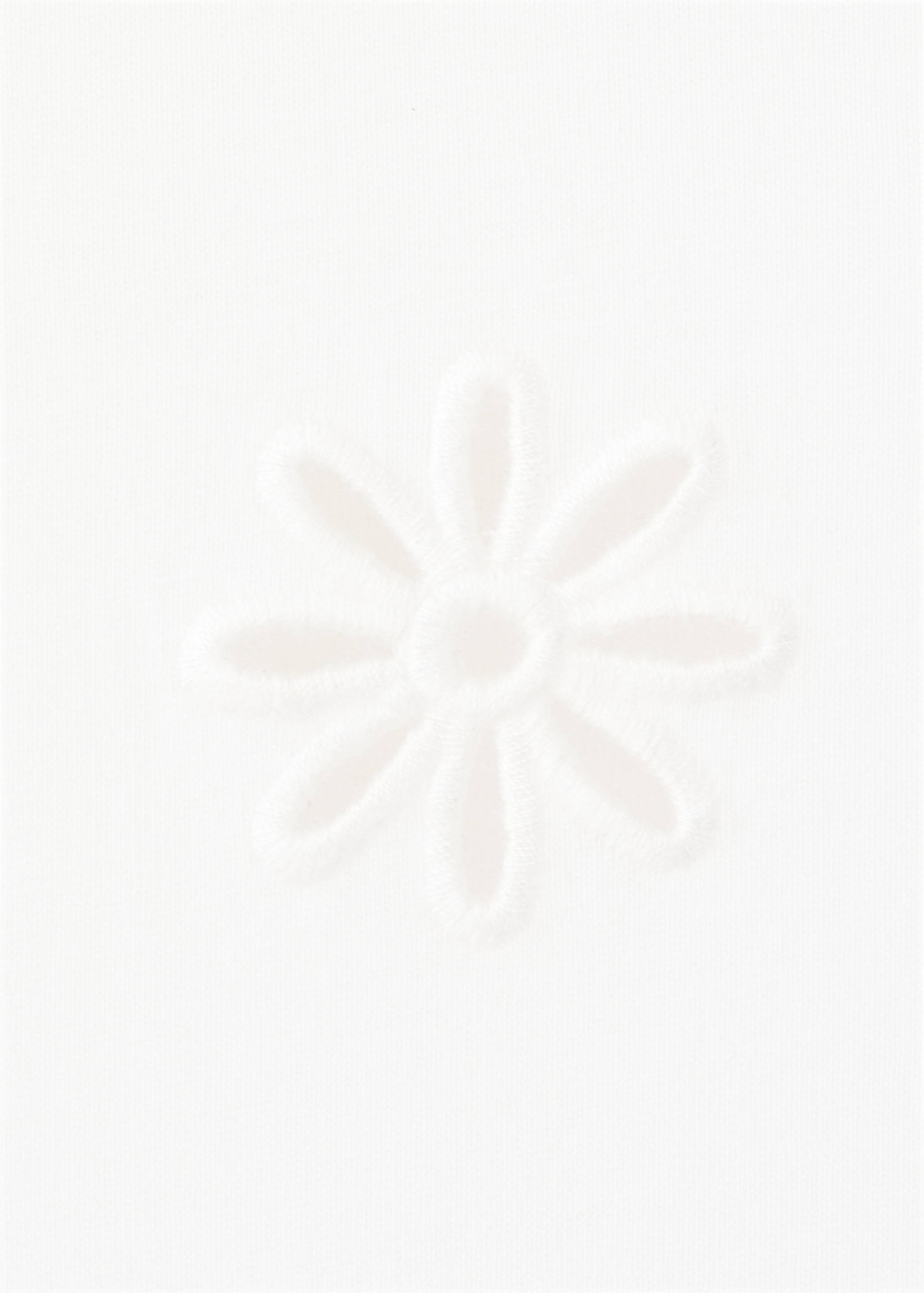 T-shirt coton ajouré détails brodés - Détail de l'article 0