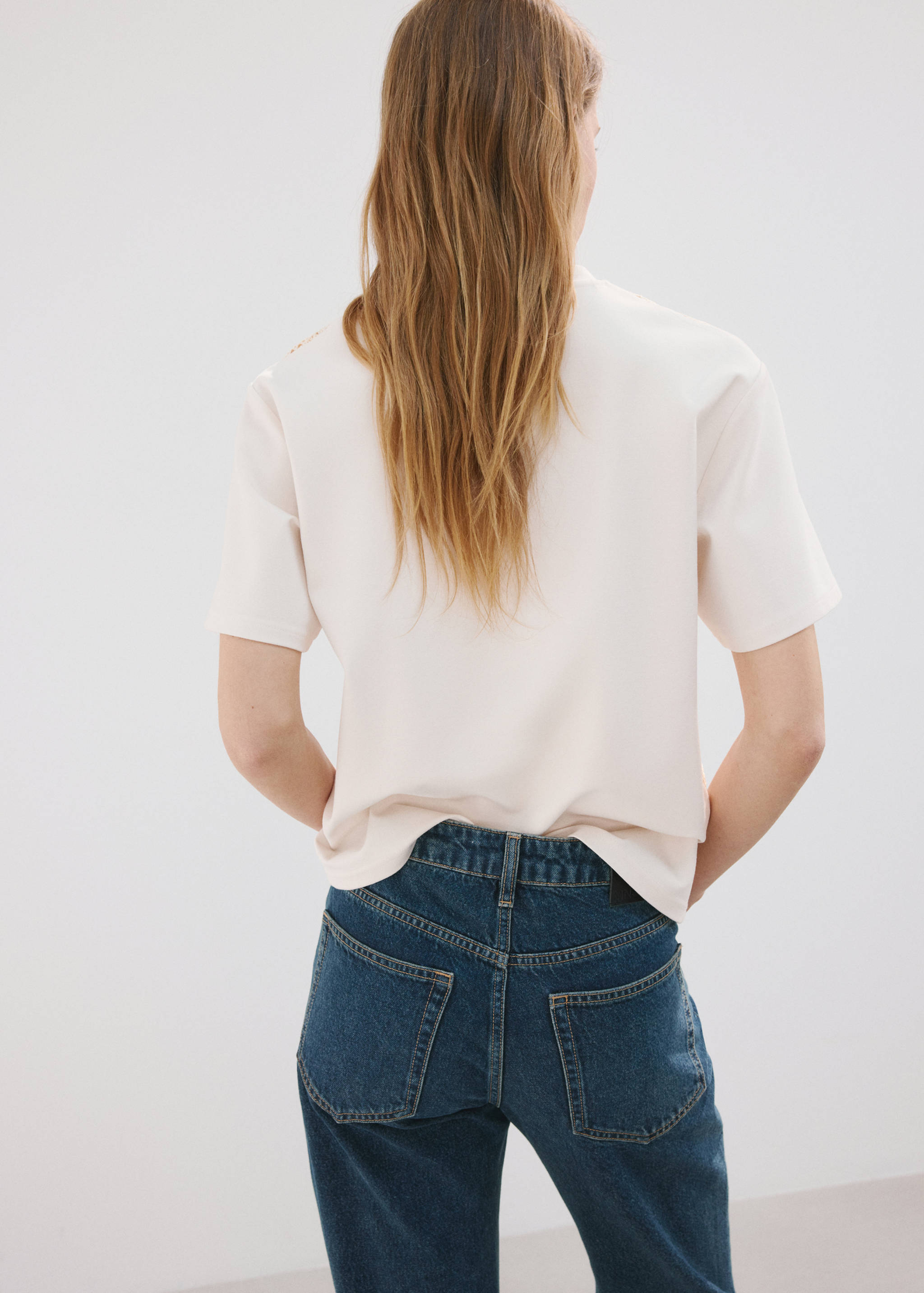 Samarreta estampat ganxet - Revers de l'article