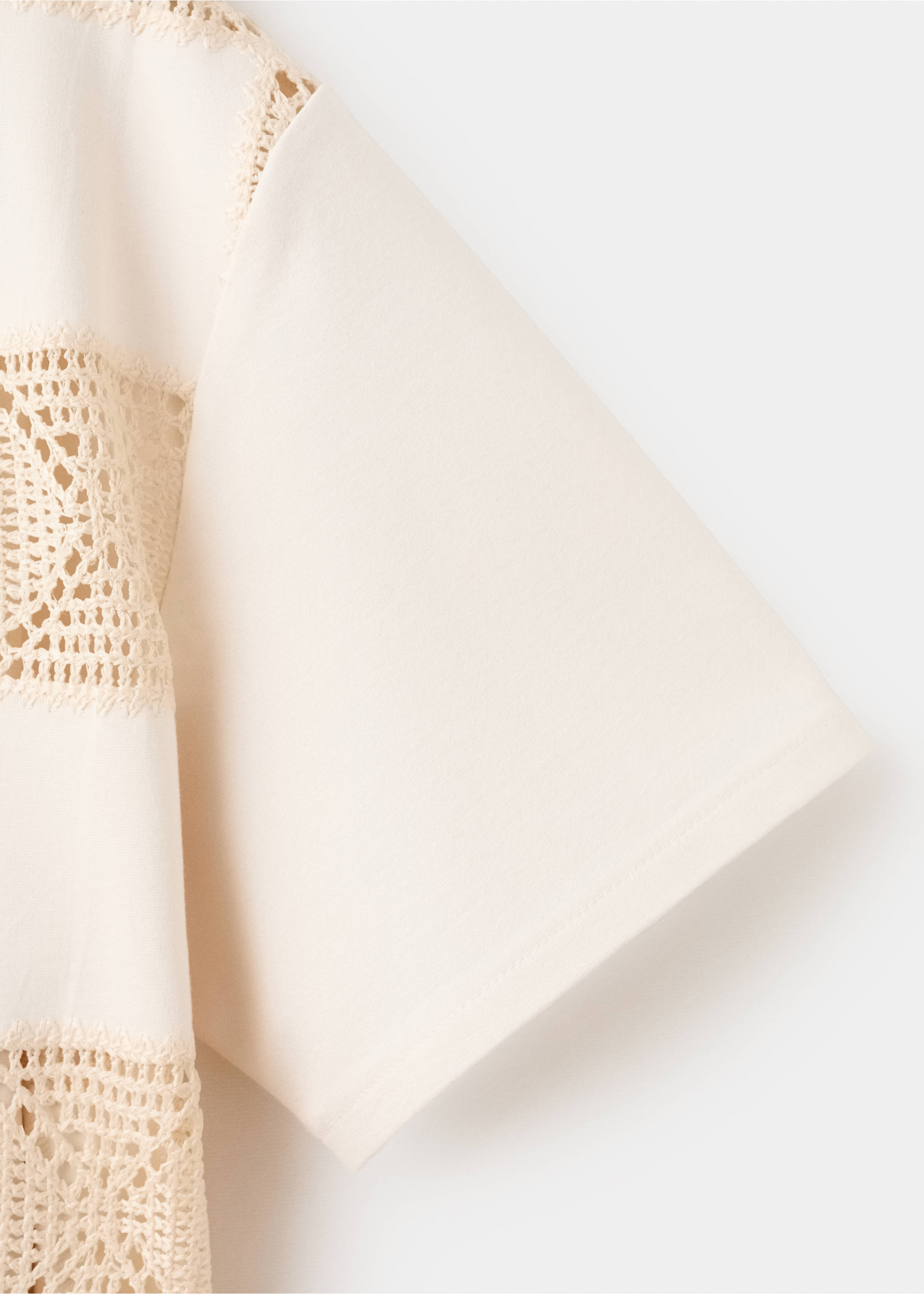 Samarreta estampat ganxet - Detall de l'article 0, Blanc trencat. Ref: 27077156-00.