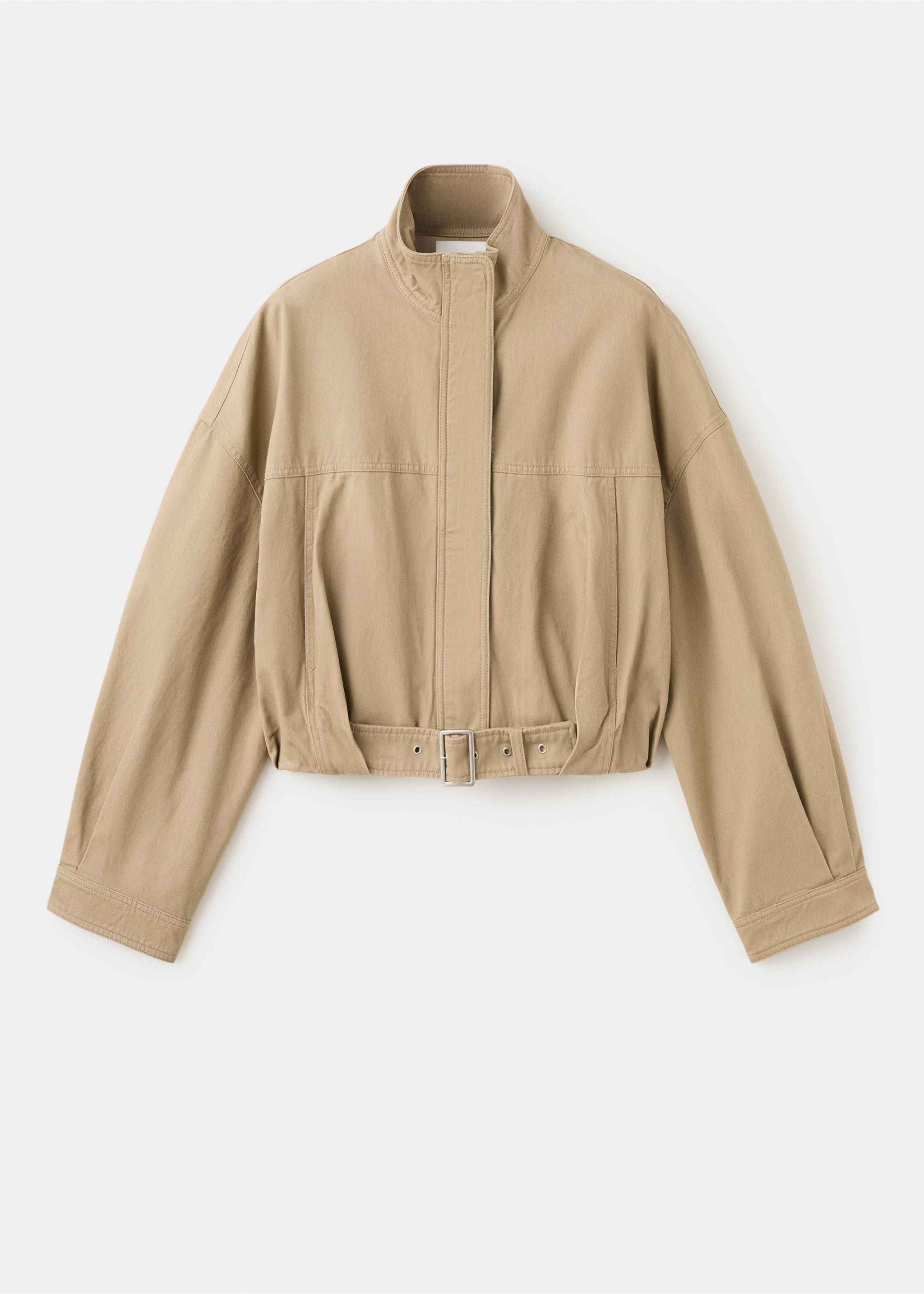 Chaqueta vaquera oversize bolsillos - Artículo sin modelo, Arena. Ref: 27077157-00.