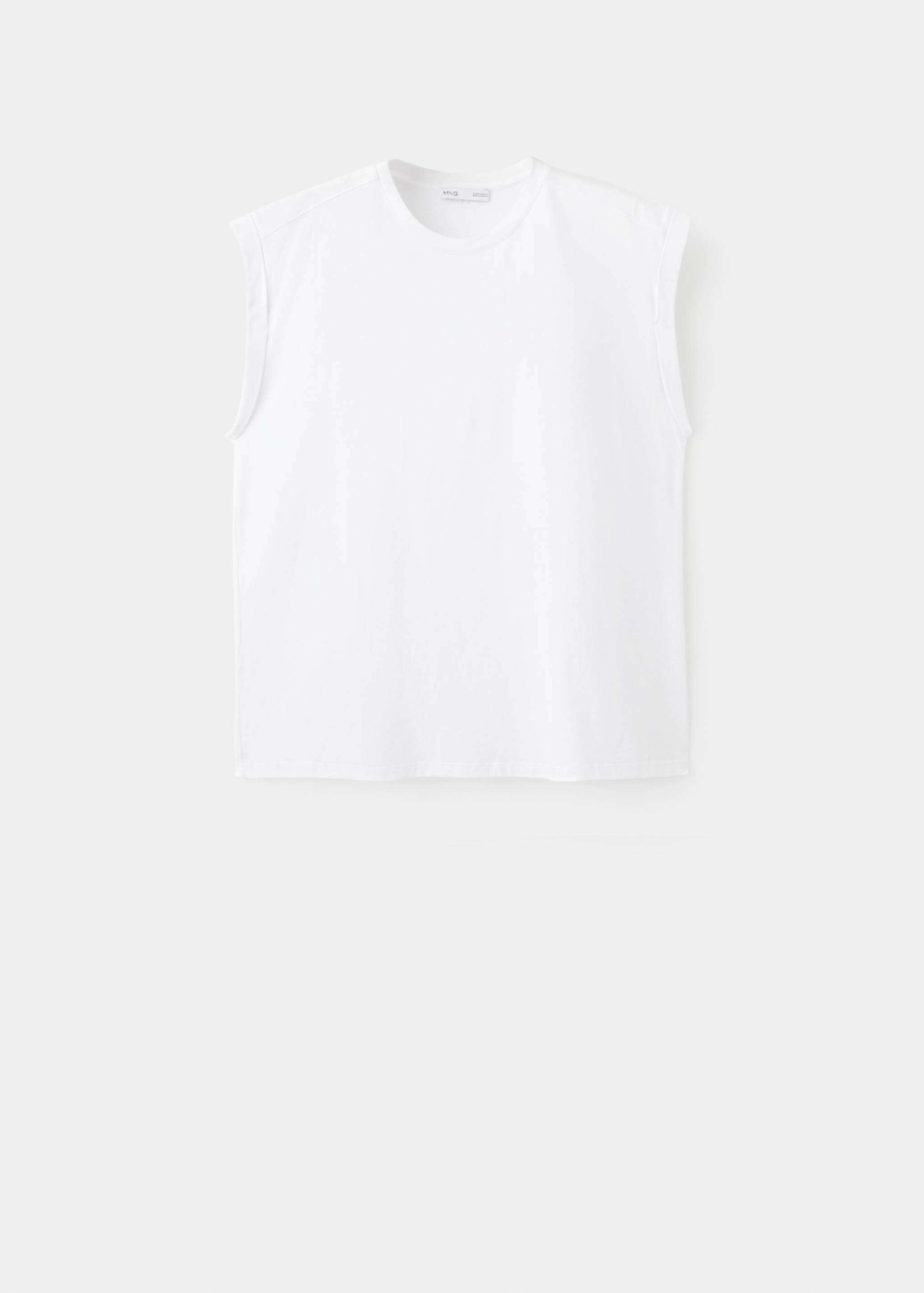 Short-sleeved t-shirt with shoulder pads - Article without model