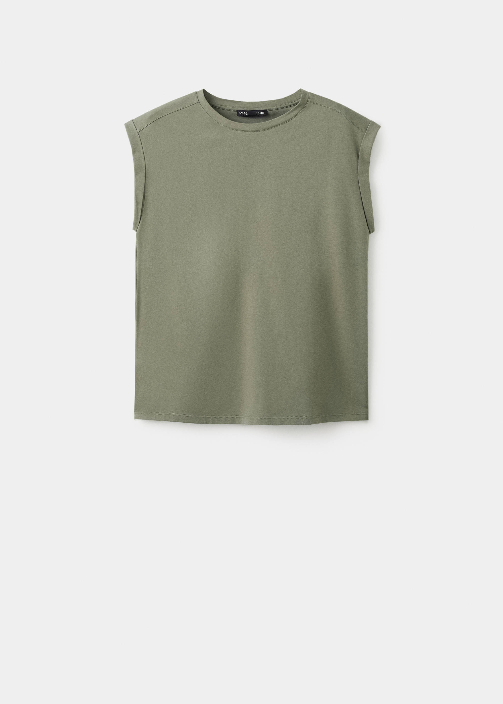 Short-sleeved t-shirt with shoulder pads - Article without model