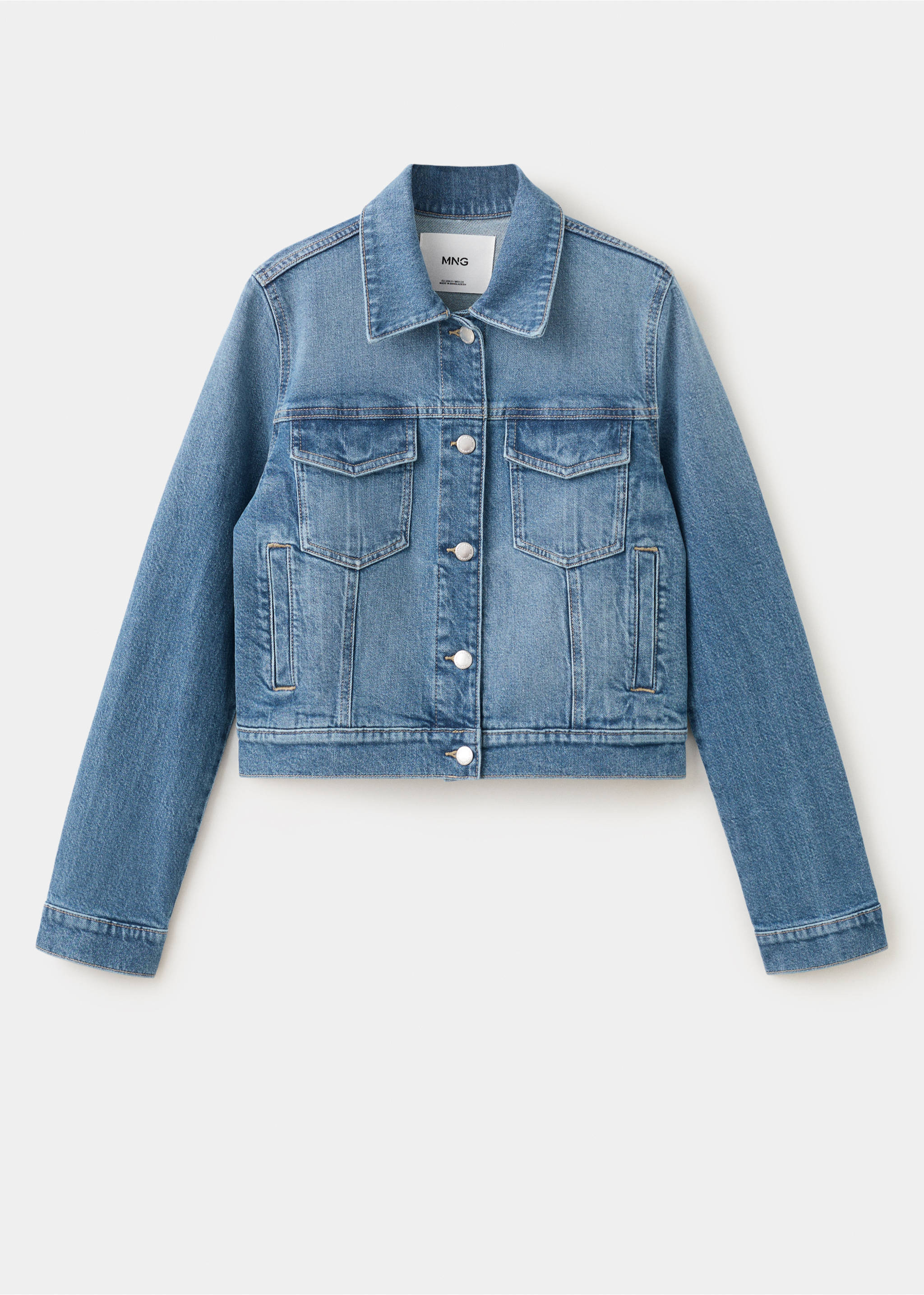 Chaqueta vaquera bolsillos - Artículo sin modelo, Azul medio. Ref: 27077160-00.