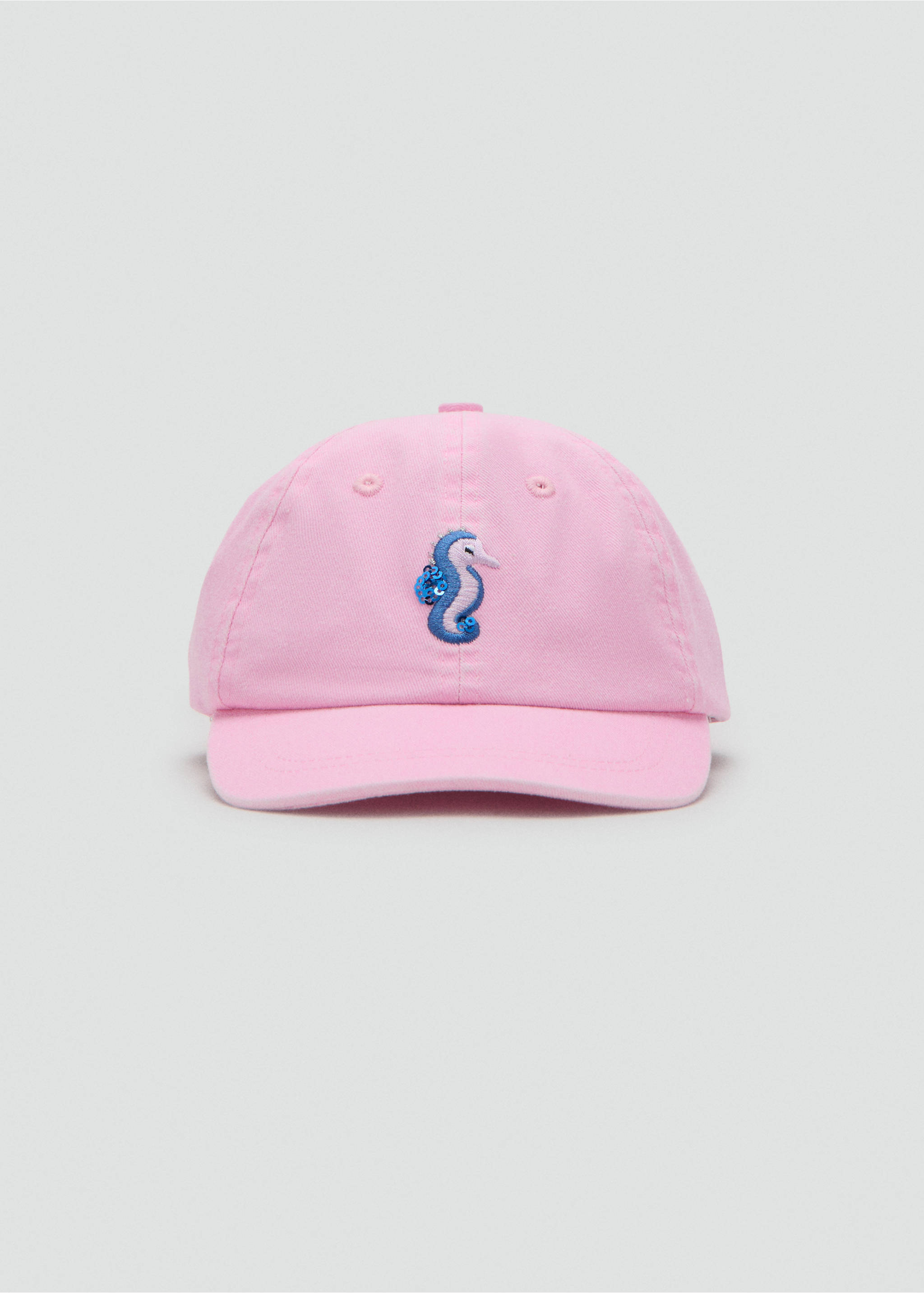Embroidered graphic cap - Medium plane, Pink. Ref: 27077161-00.