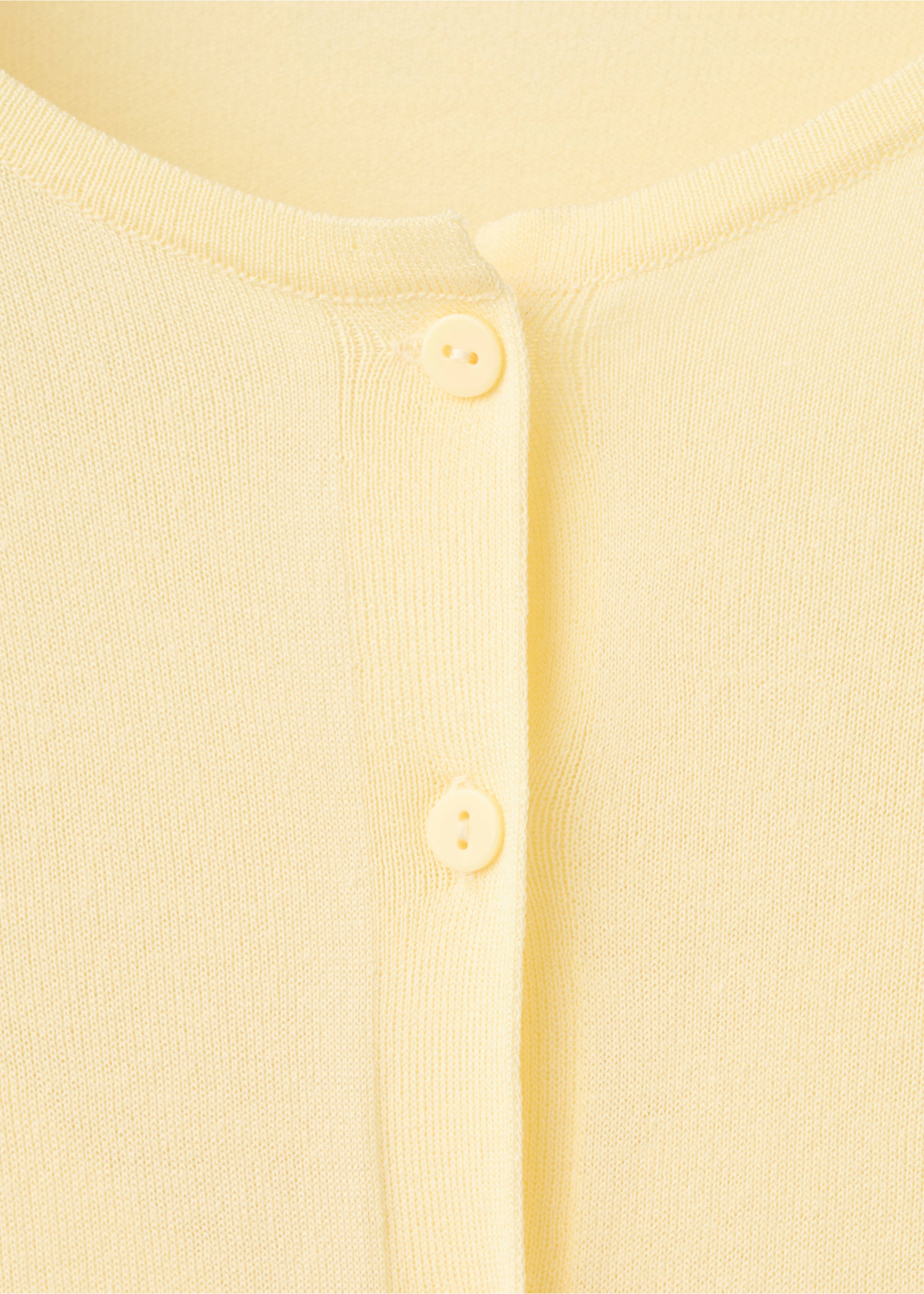 Cardigan maille boutons - Détail de l'article 8, Jaune pastel. Ref: 27077162-00.
